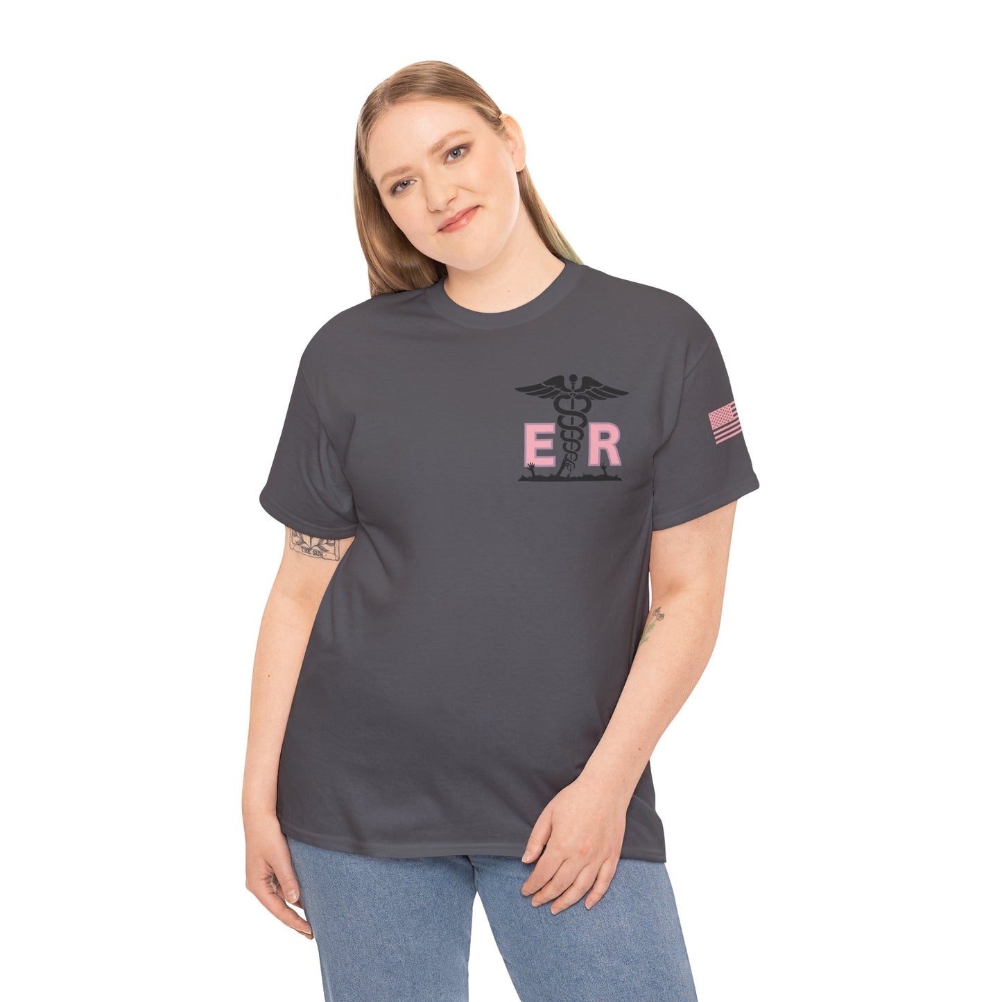 ER Halloween strawberry moon Night of the Living Dead t shirt Unisex Heavy Cotton Tee