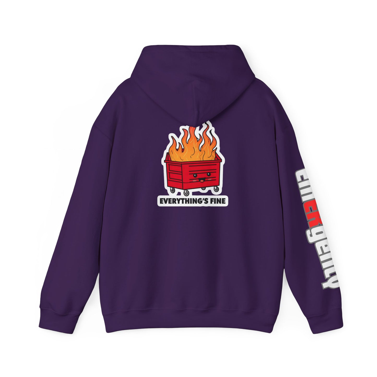 Emergency Department hoodie dumpster fire humor