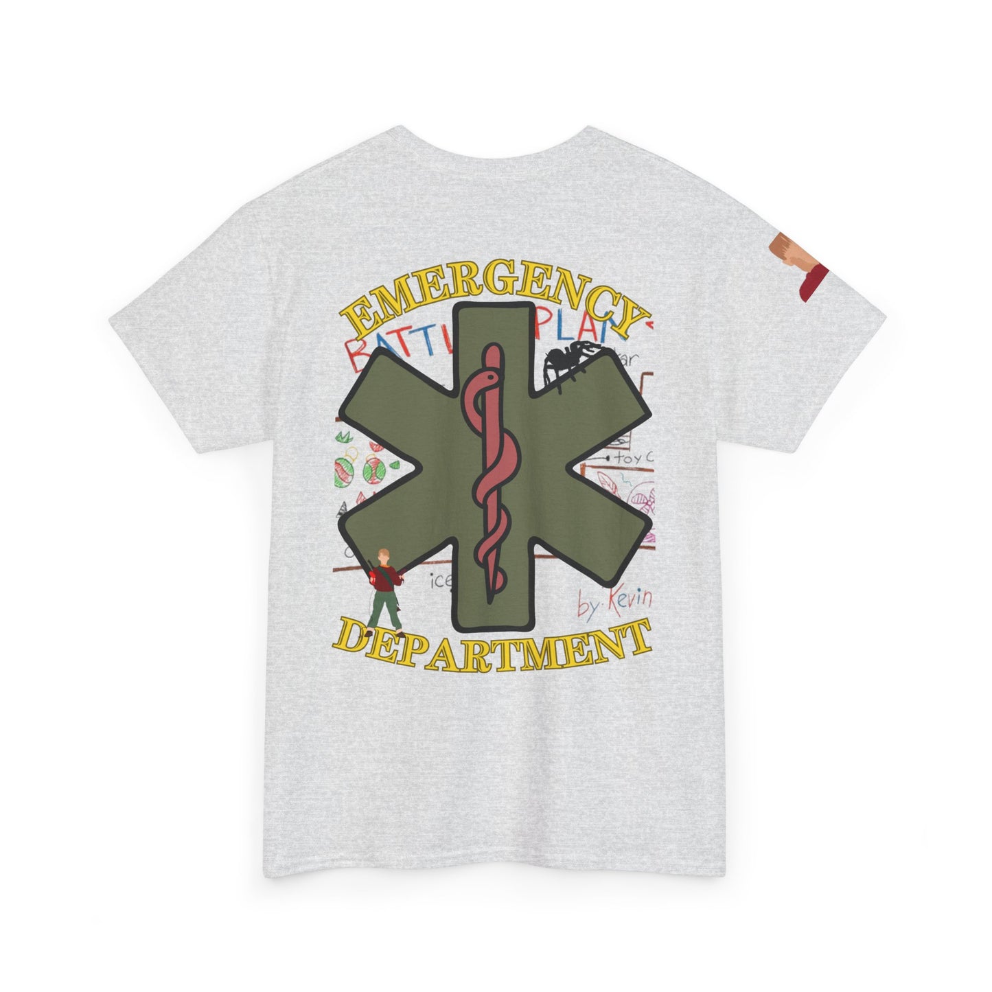 Home Alone in the ED Christmas themed Unisex Heavy Cotton Tee