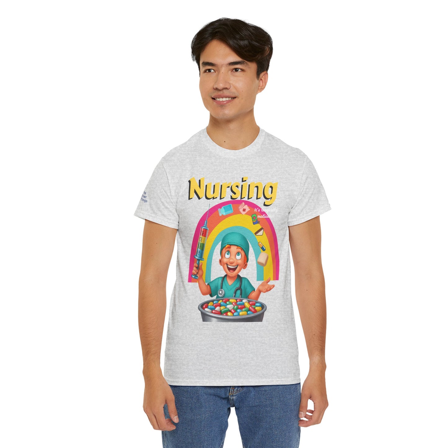 Nursing, it’s tragically malicious breakfast cereal tee Unisex Heavy Cotton Tee