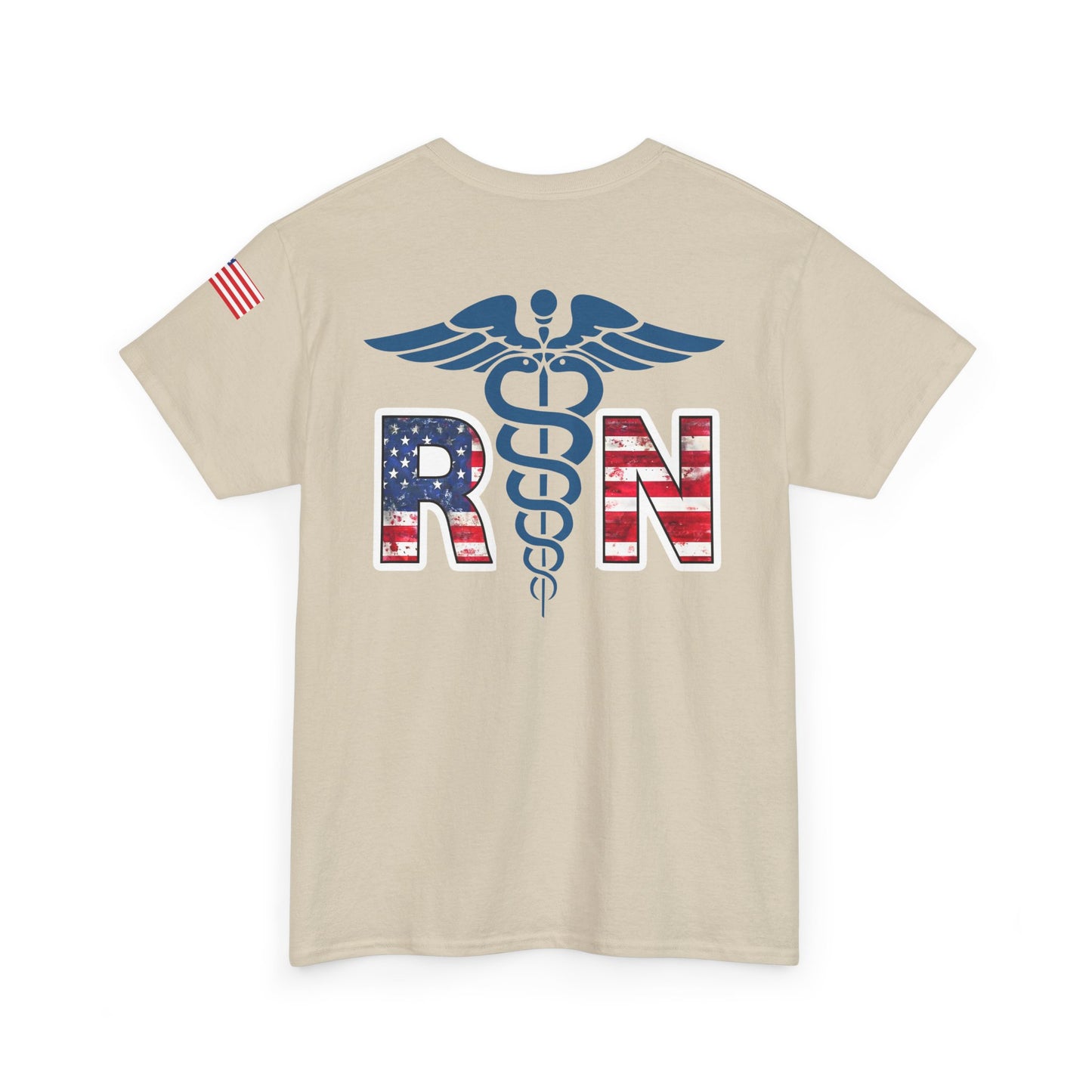 Patriotic nursing gift t shirt Unisex Heavy Cotton Tee