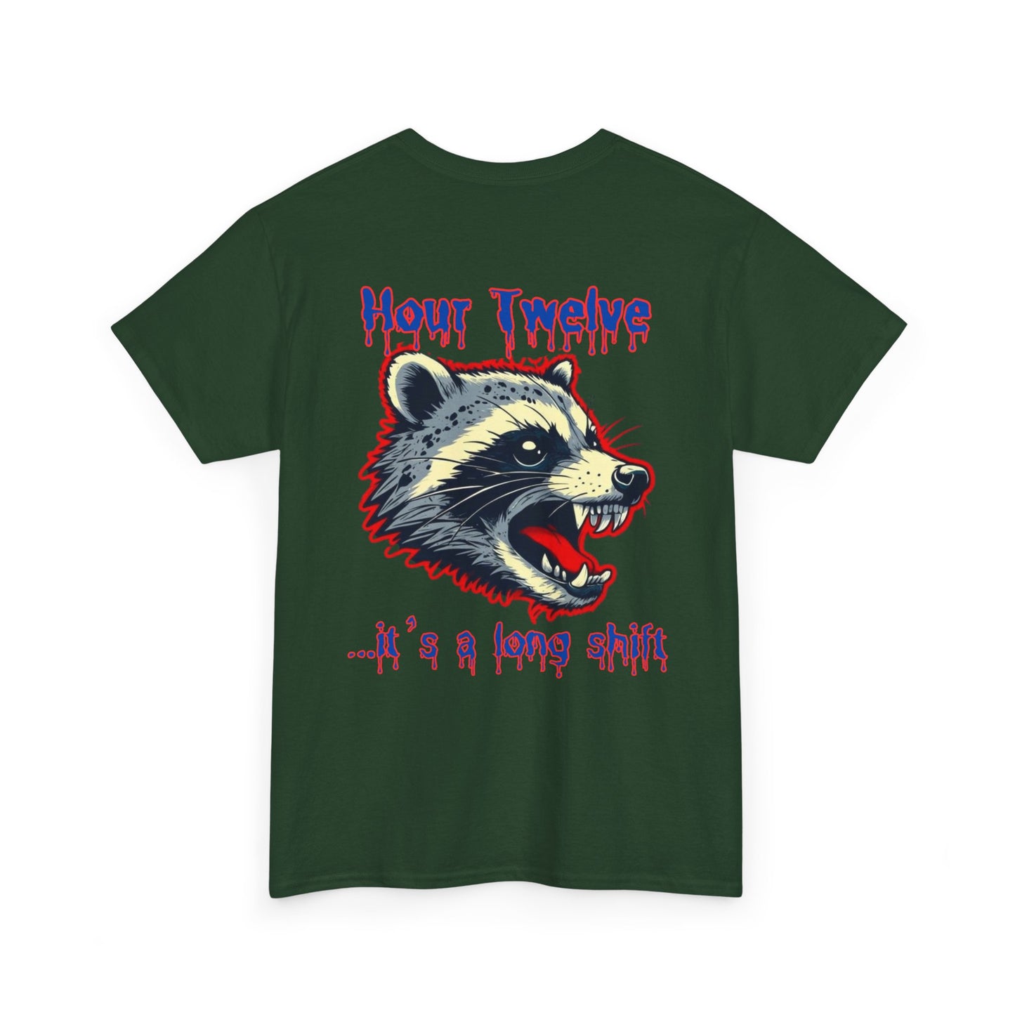 Funny nursing raccoon t shirt Be Kind its a long shift raccoon t-shirt healthcare worker hour one hour twelve before and after tee