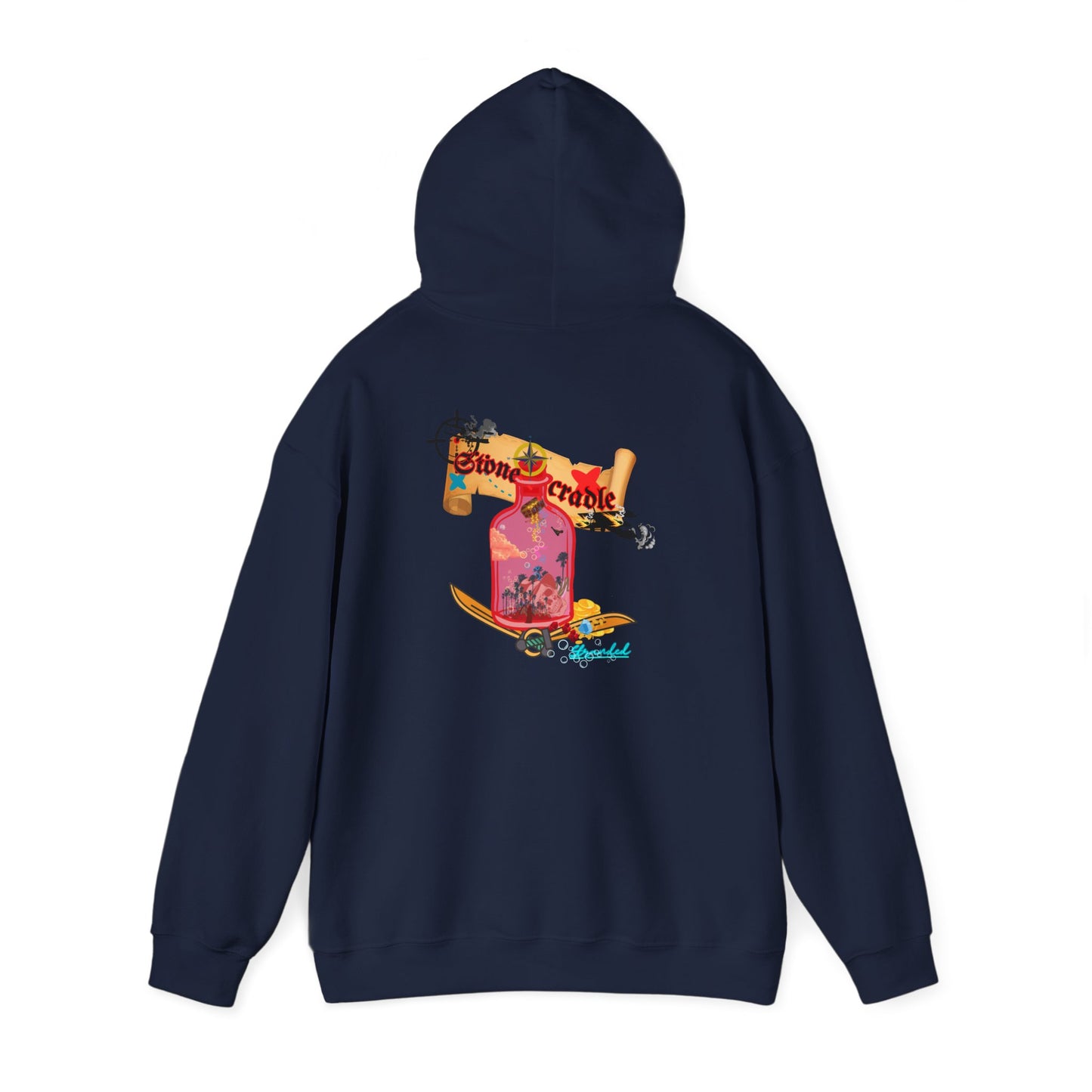 Hooded sweat shirt (stone cradle) stranded line