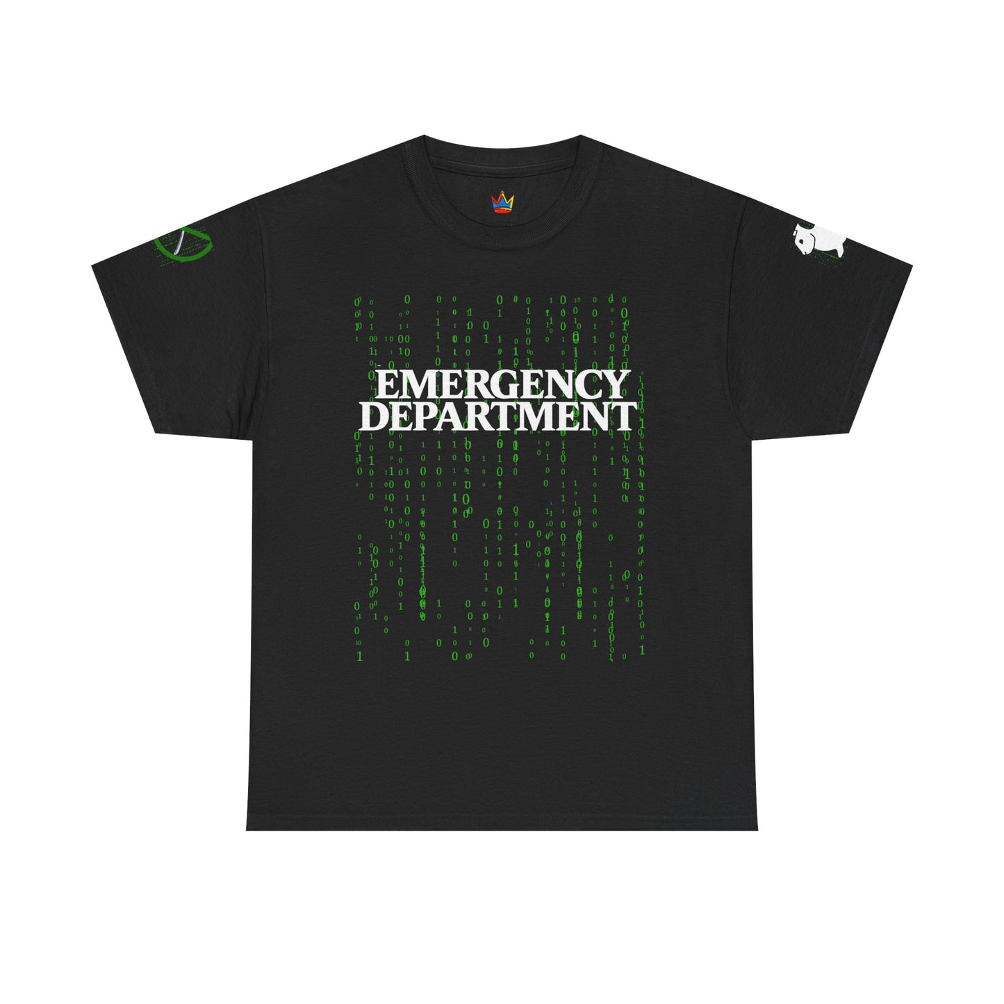 Matrix Emergency Department T Shirt, ER Worker Tee, White Rabbit Code Apparel, No Spoon Graphic Top, Unisex Cotton Shirt