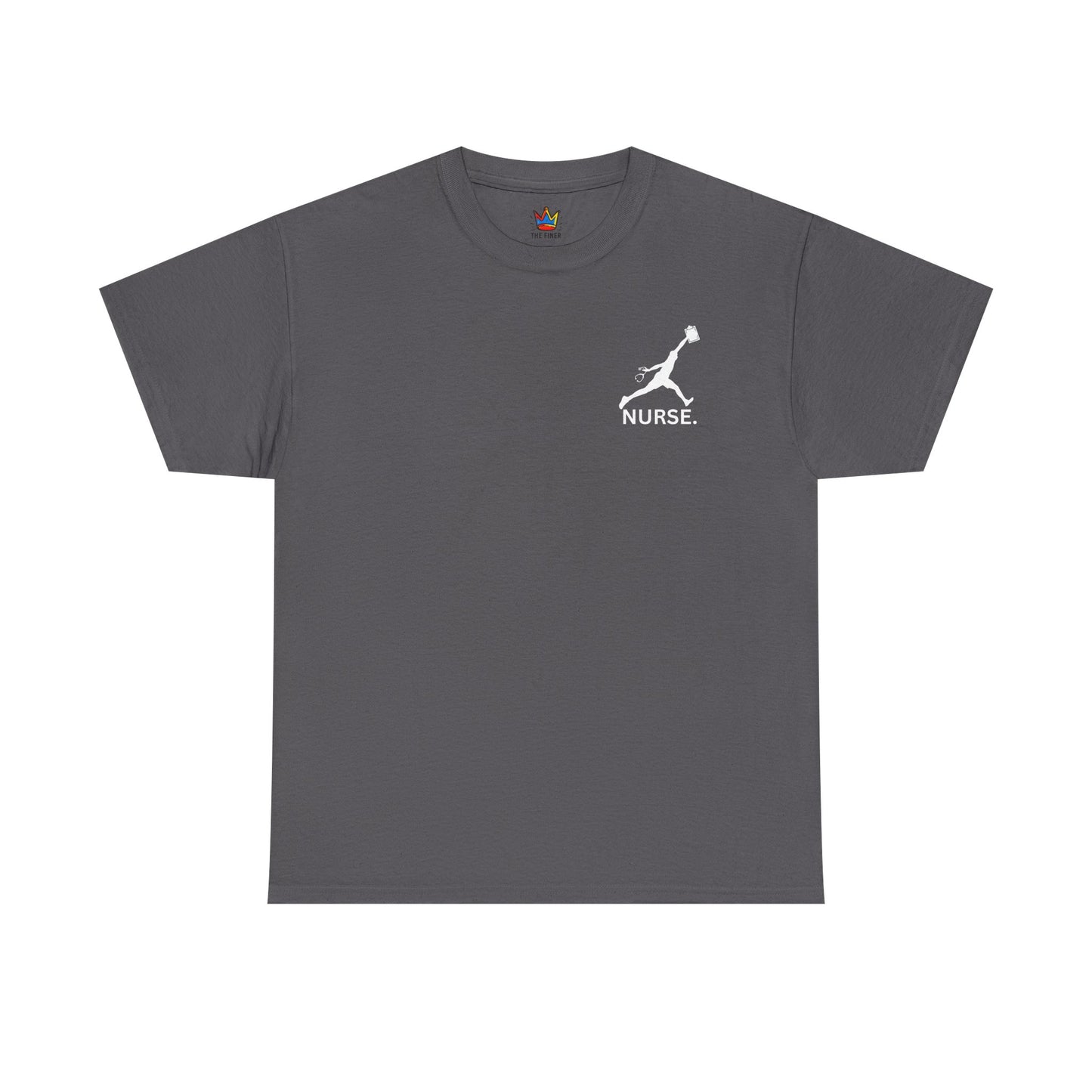 Jumpman Nurse T-Shirt Bold Multicolor Athletic Nurse Shirt, Unisex Heavy Cotton Tee, Nursing Graduation Gift, RN Nursing Staff Shirt