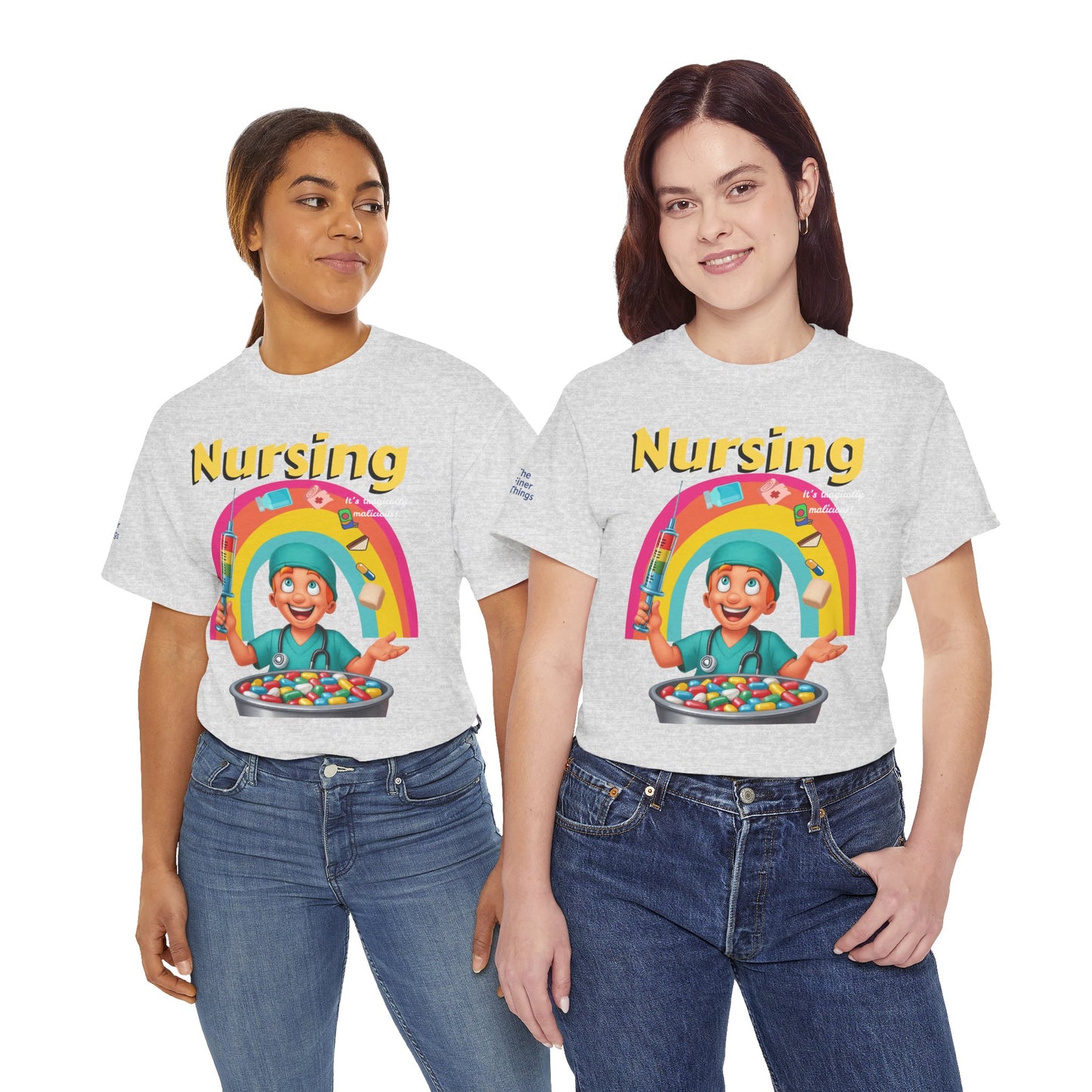 Nursing, it’s tragically malicious breakfast cereal tee Unisex Heavy Cotton Tee