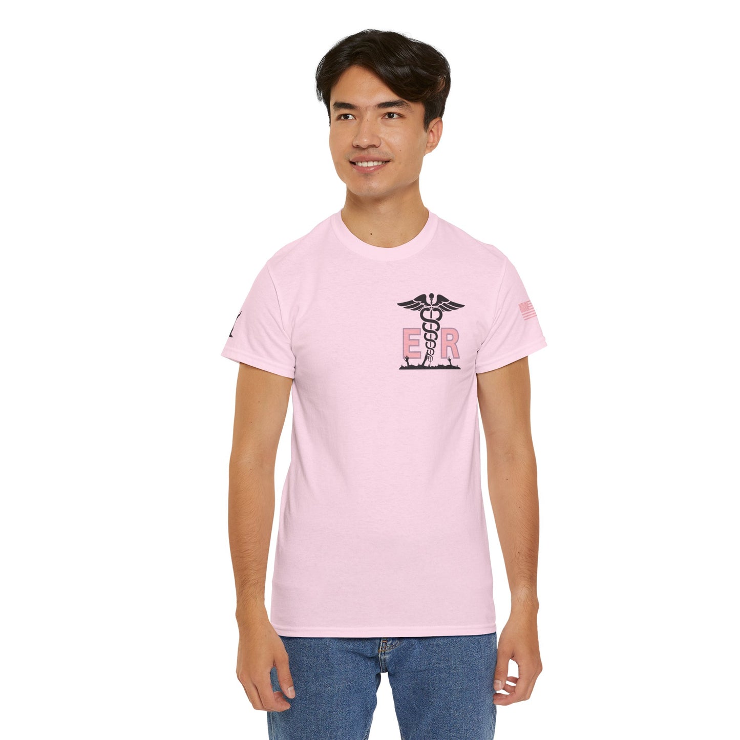 ER Halloween strawberry moon Night of the Living Dead t shirt Unisex Heavy Cotton Tee
