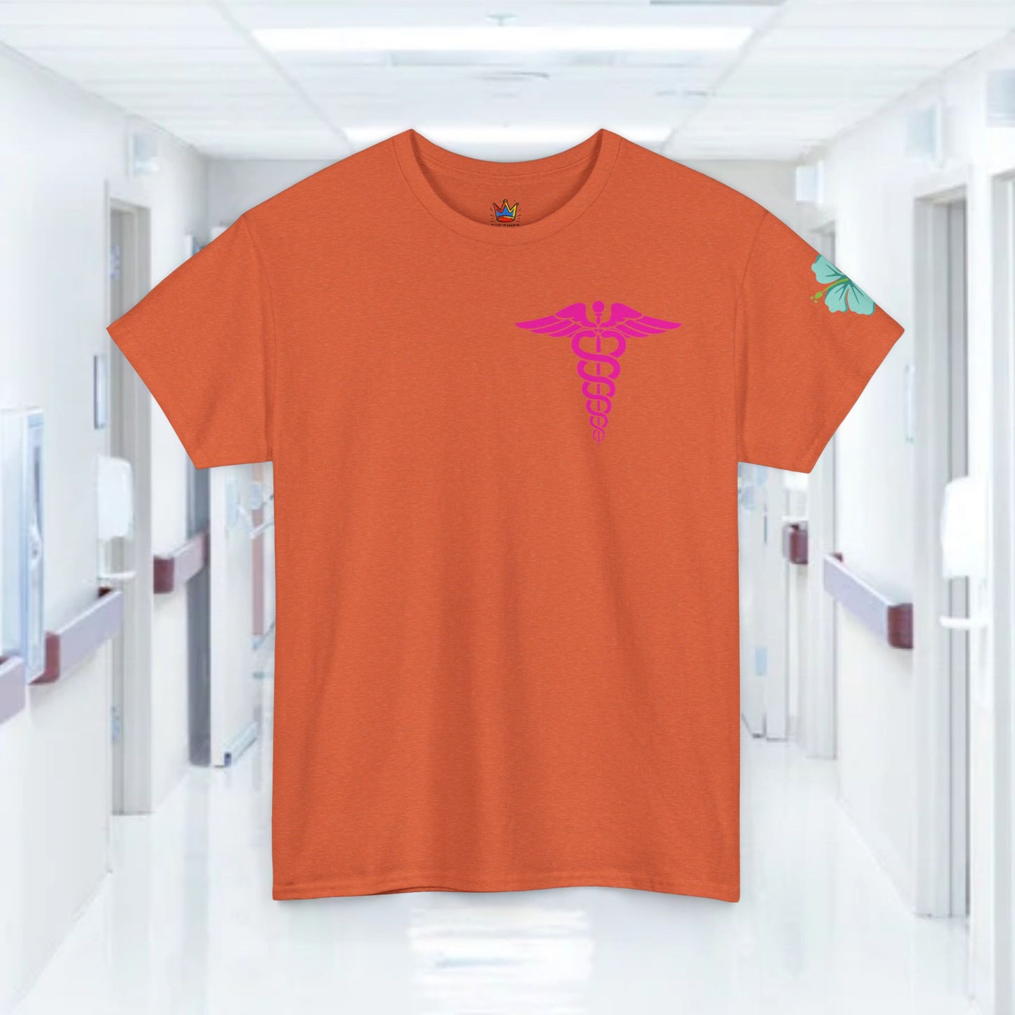 Copy of Summertime RN Hawaiian themed t shirt gift for nurses week floral RN shirt tropical themed RN healthcare worker gift t shirt