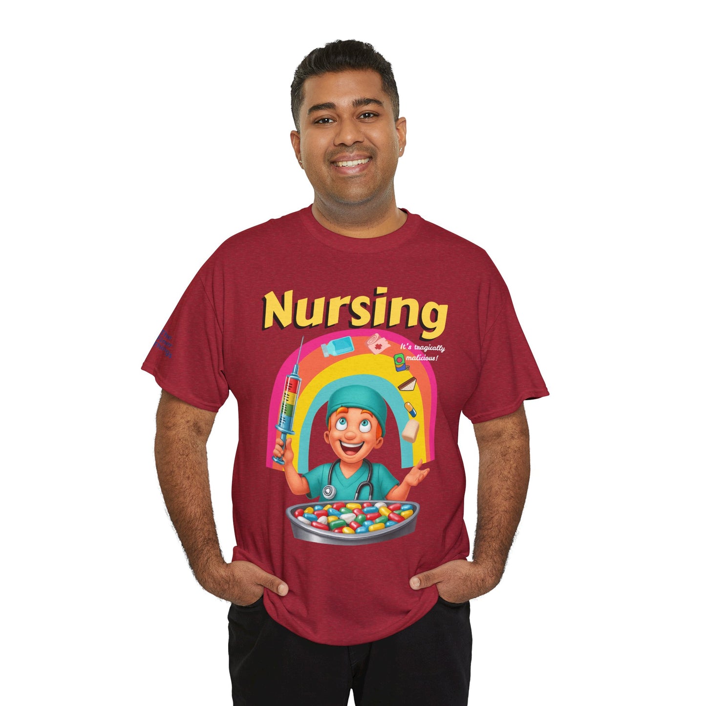 Nursing, it’s tragically malicious breakfast cereal tee Unisex Heavy Cotton Tee
