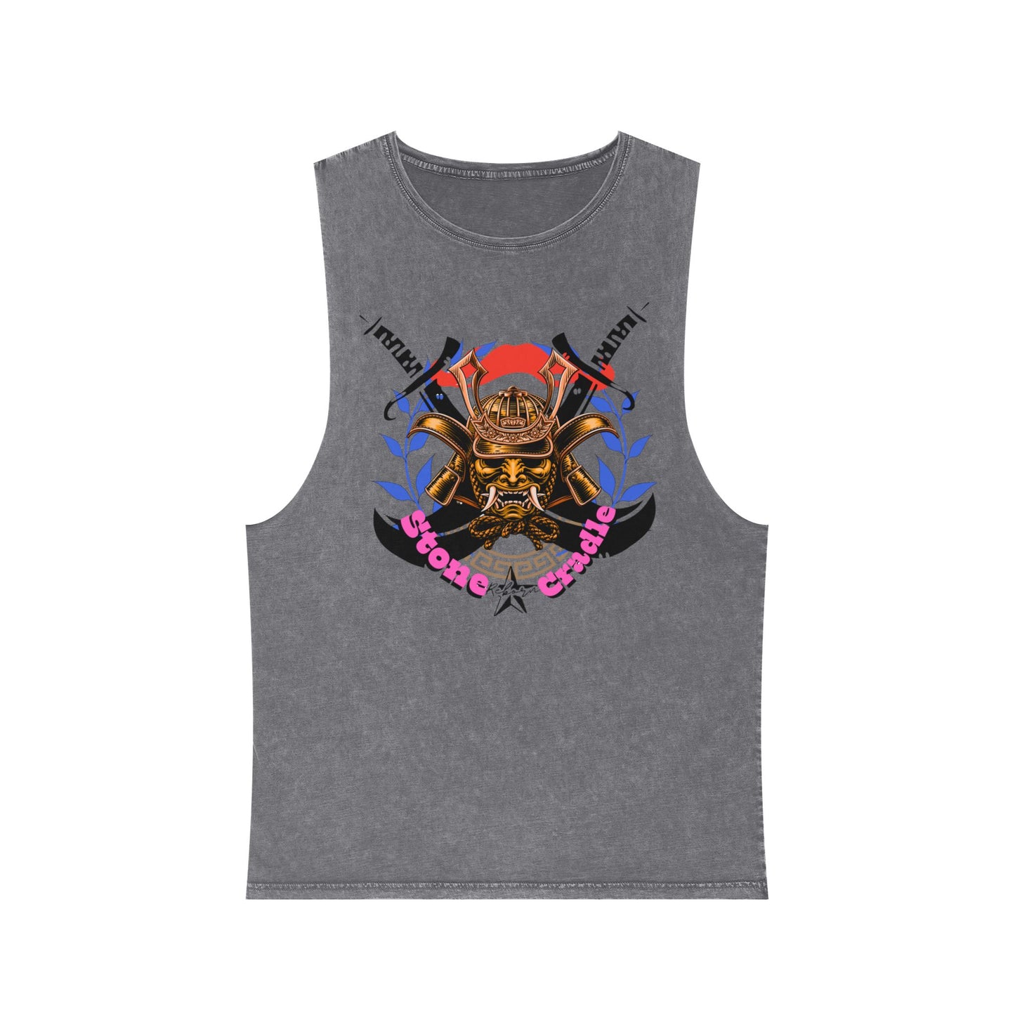 Unisex Stonewash Tank Top Stone cradle (riding)