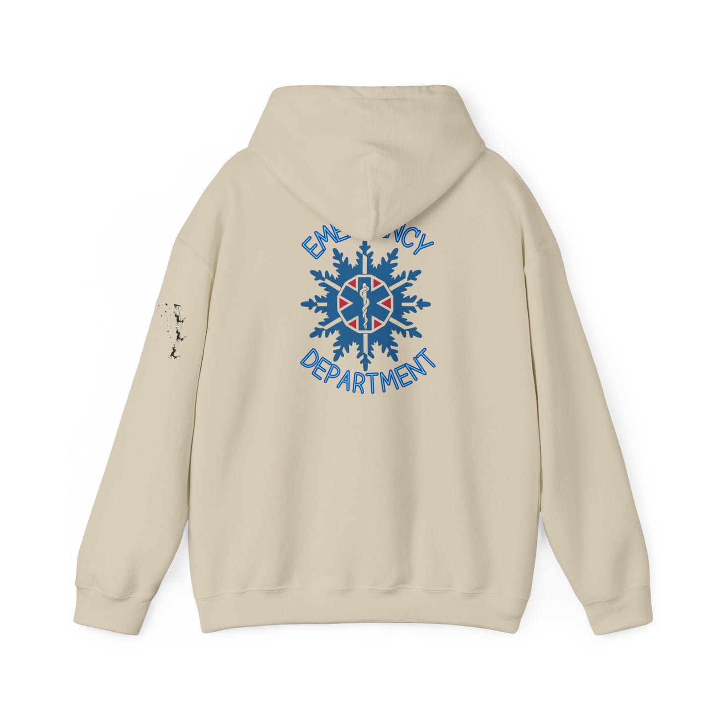 Holiday snowflake emergency department Unisex Heavy Blend™ Hooded Sweatshirt