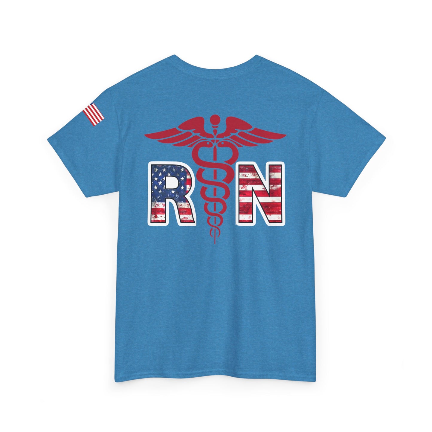 Patriotic nursing gift t shirt Unisex Heavy Cotton Tee