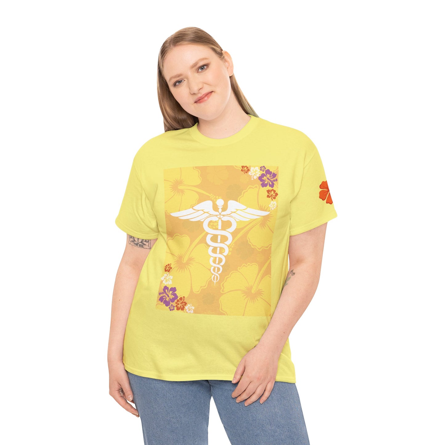 Hawaiian healthcare worker t shirt summer gift for healthcare heroes Unisex Heavy Cotton Tee