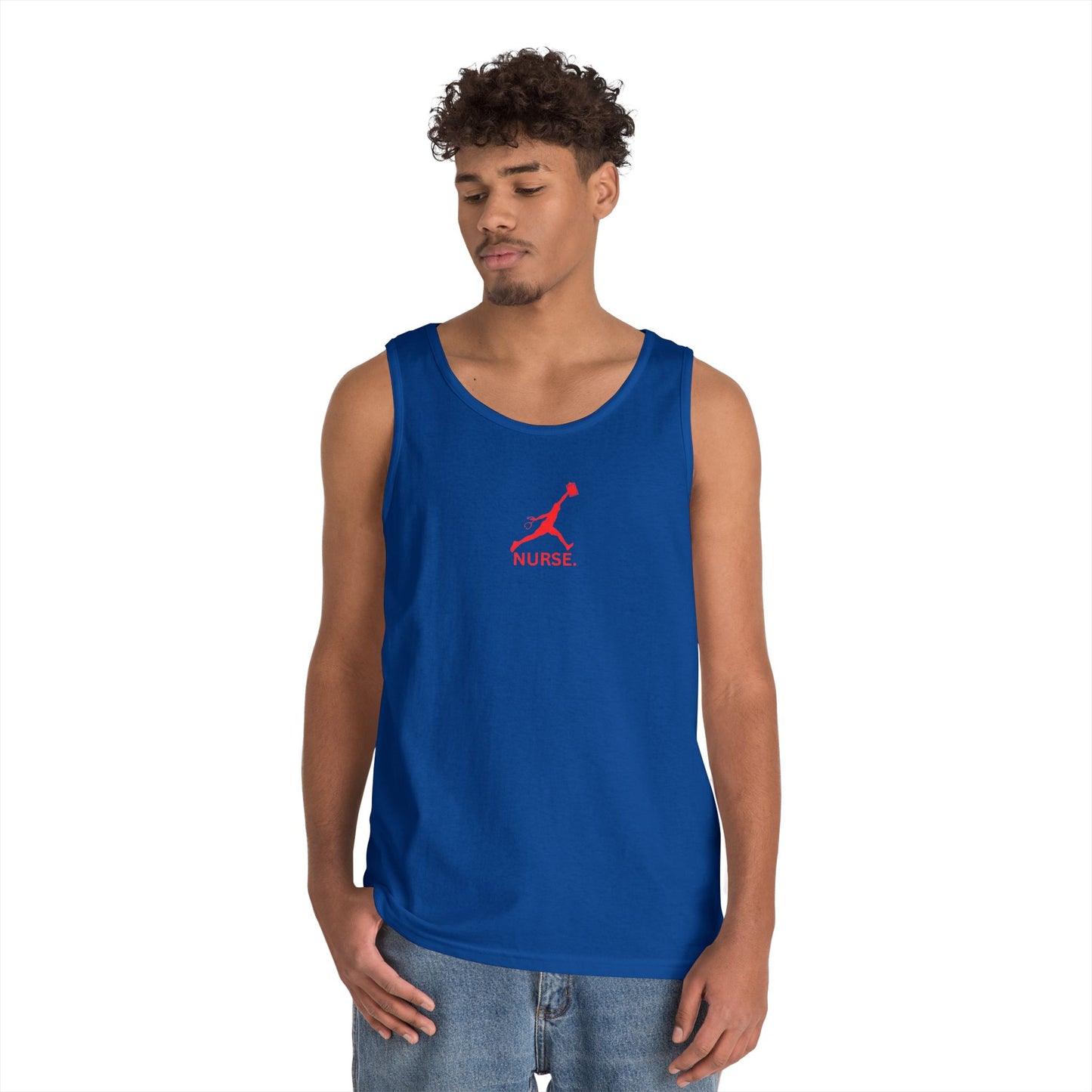Jumpman nurse work out gear Unisex Heavy Cotton Tank Top