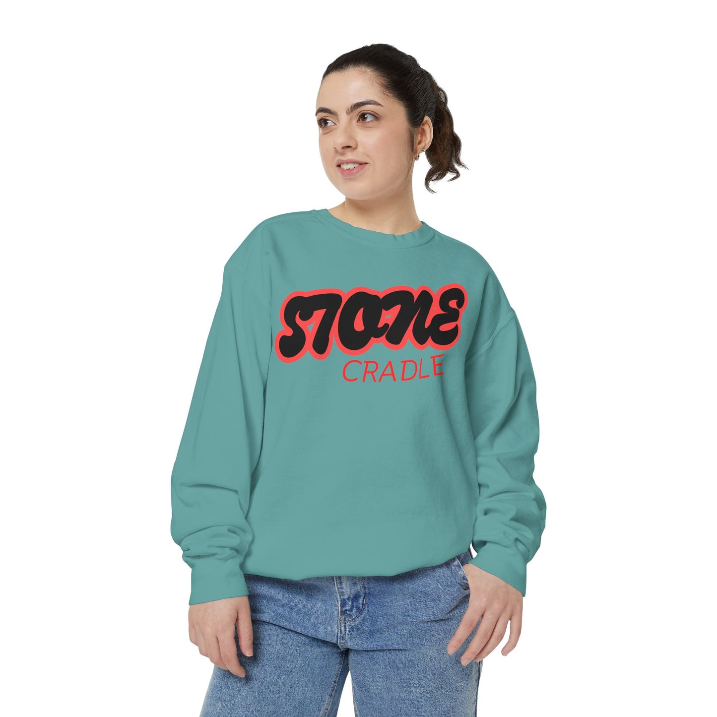 Unisex Garment-Dyed stone cradle sweat shirt