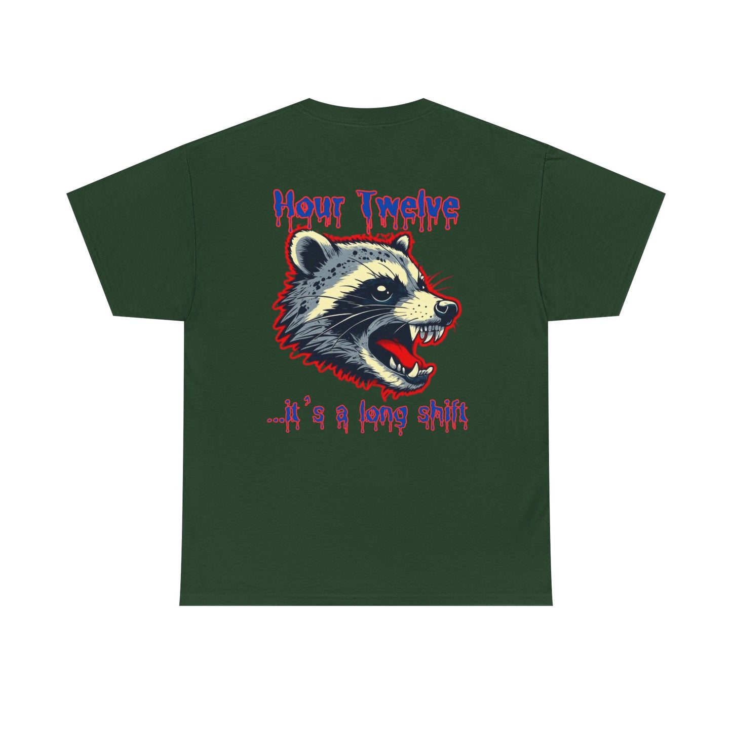 Funny nursing raccoon t shirt Be Kind its a long shift raccoon t-shirt healthcare worker hour one hour twelve before and after tee