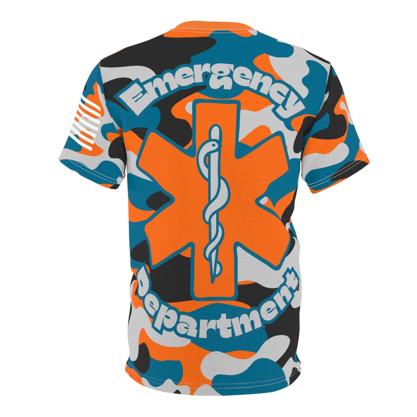 Emergency Department camouflage pattern Unisex Cut & Sew Tee (AOP)