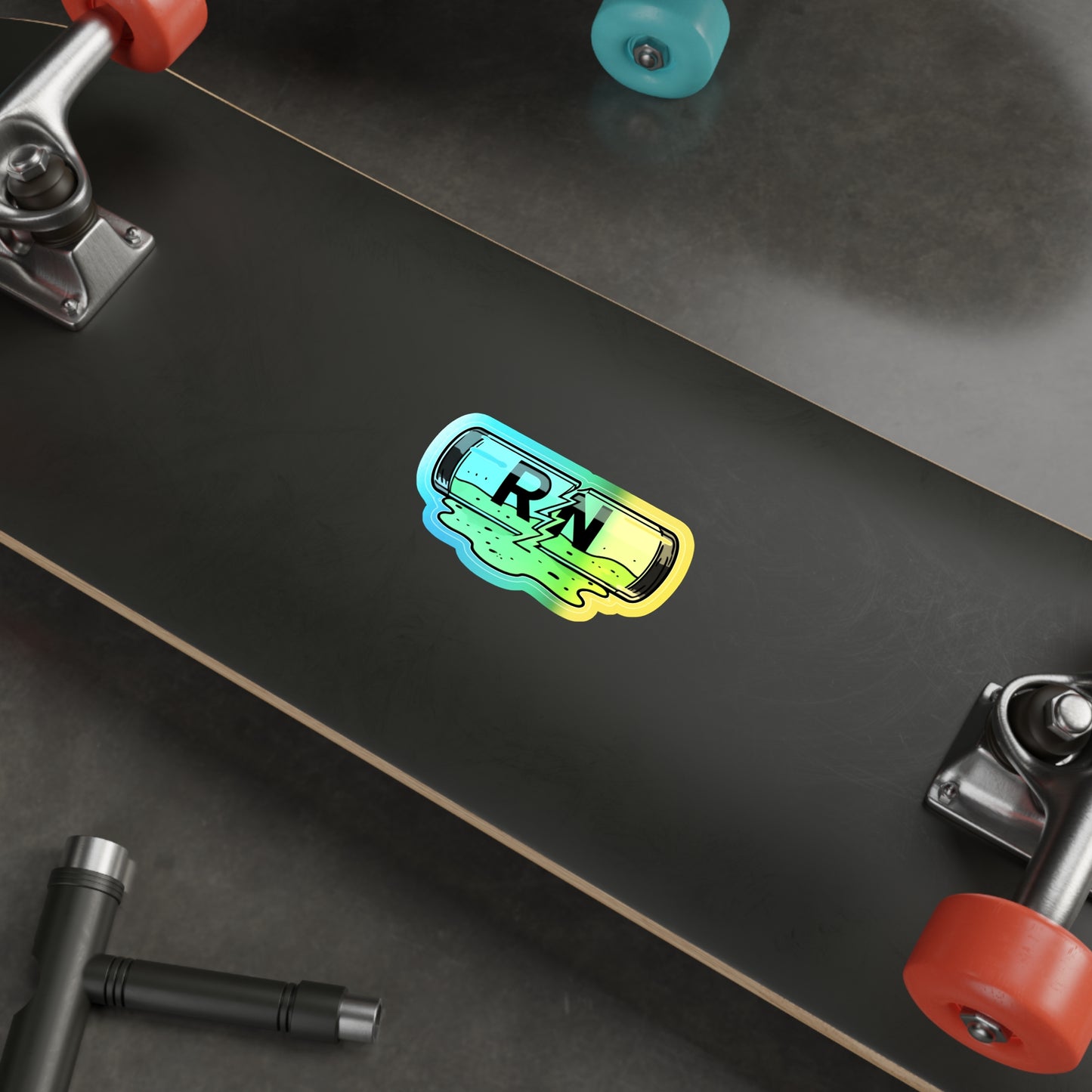 Holographic Die-cut RN Ooze Sticker