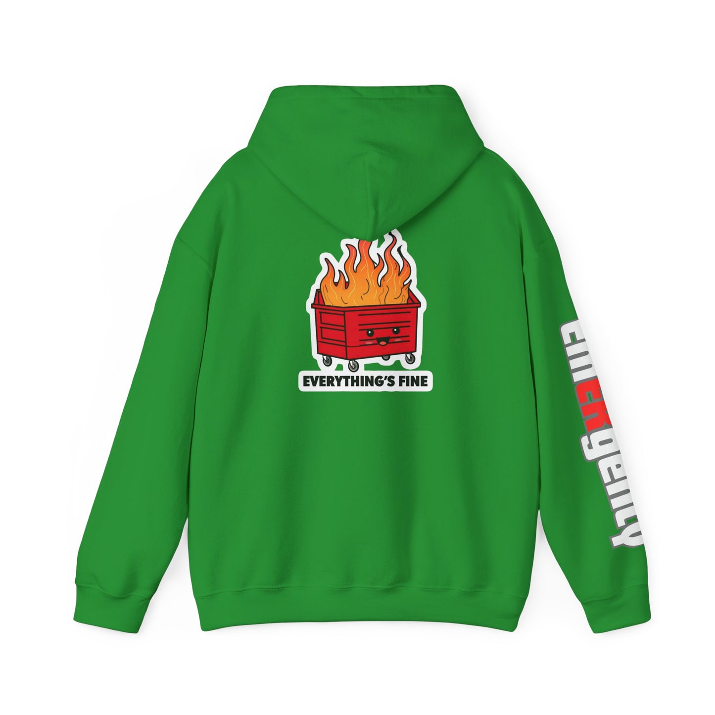 Emergency Department hoodie dumpster fire humor