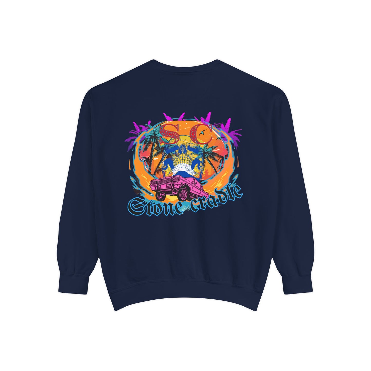 Unisex Garment-Dyed stone cradle sweat shirt