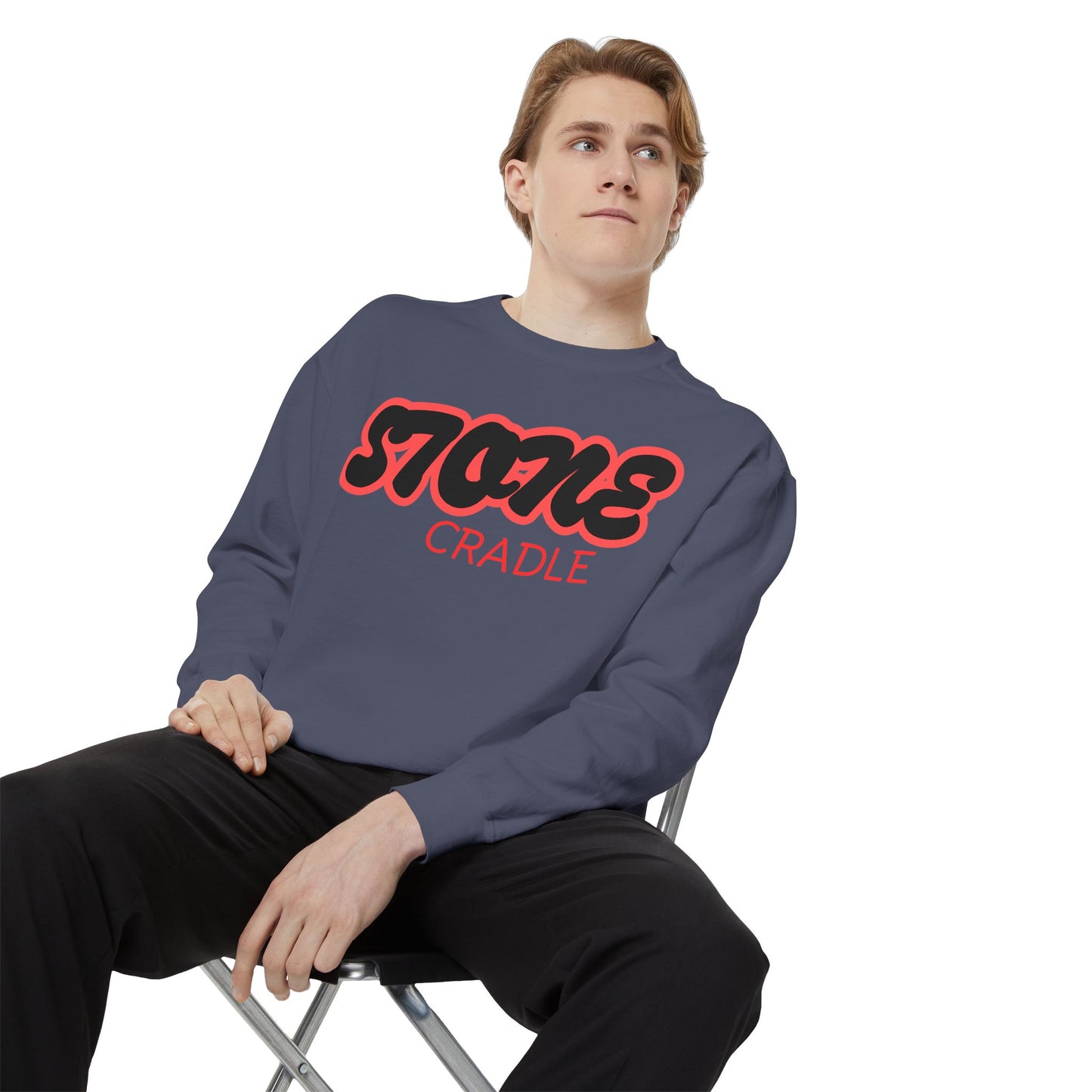 Unisex Garment-Dyed stone cradle sweat shirt