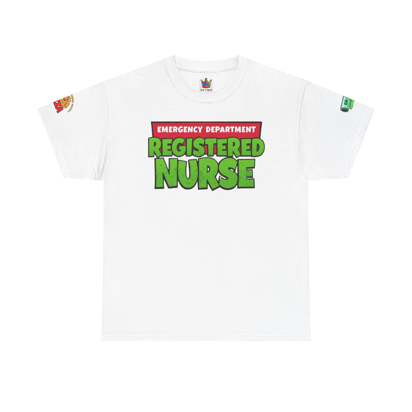 Pizza time, ER RN tee shirt nostalgic turtle power