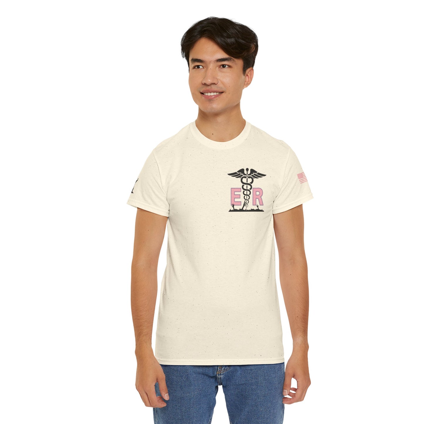 ER Halloween strawberry moon Night of the Living Dead t shirt Unisex Heavy Cotton Tee