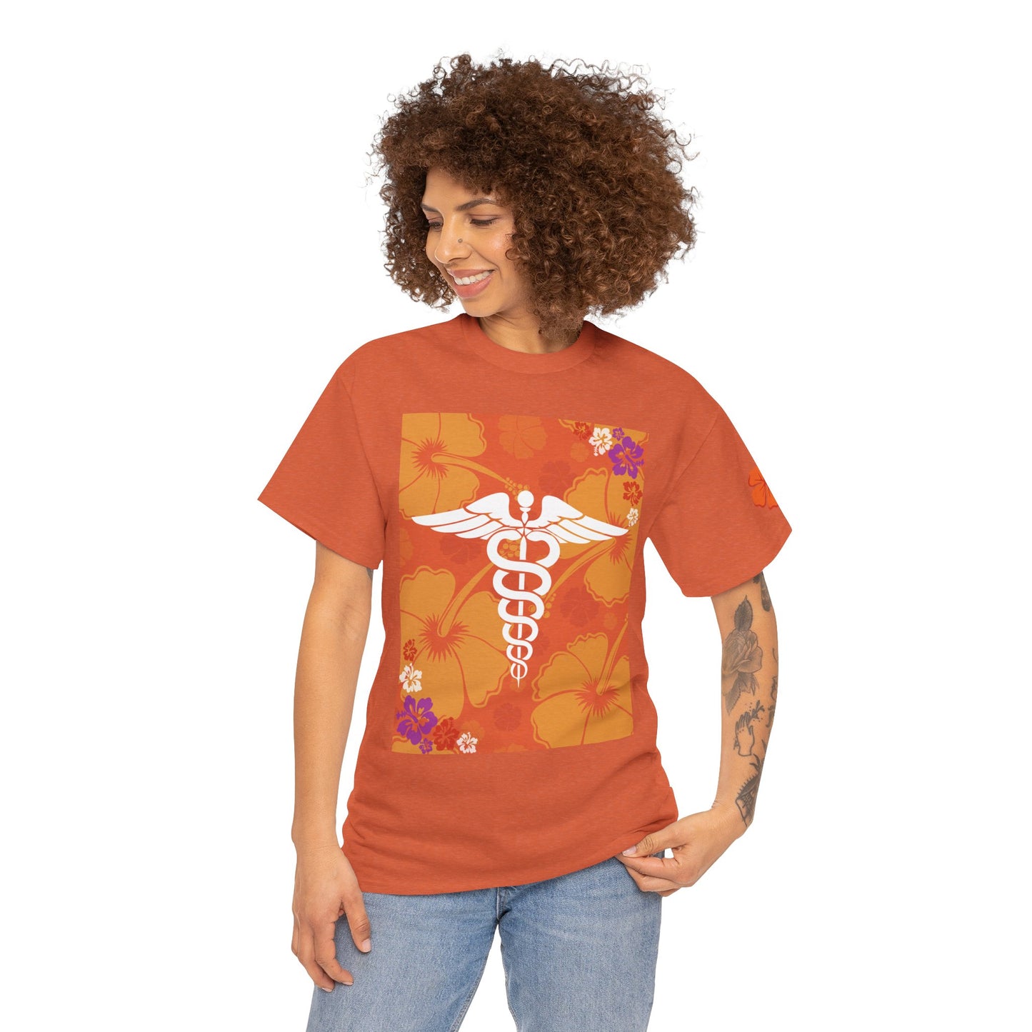 Hawaiian healthcare worker t shirt summer gift for healthcare heroes Unisex Heavy Cotton Tee