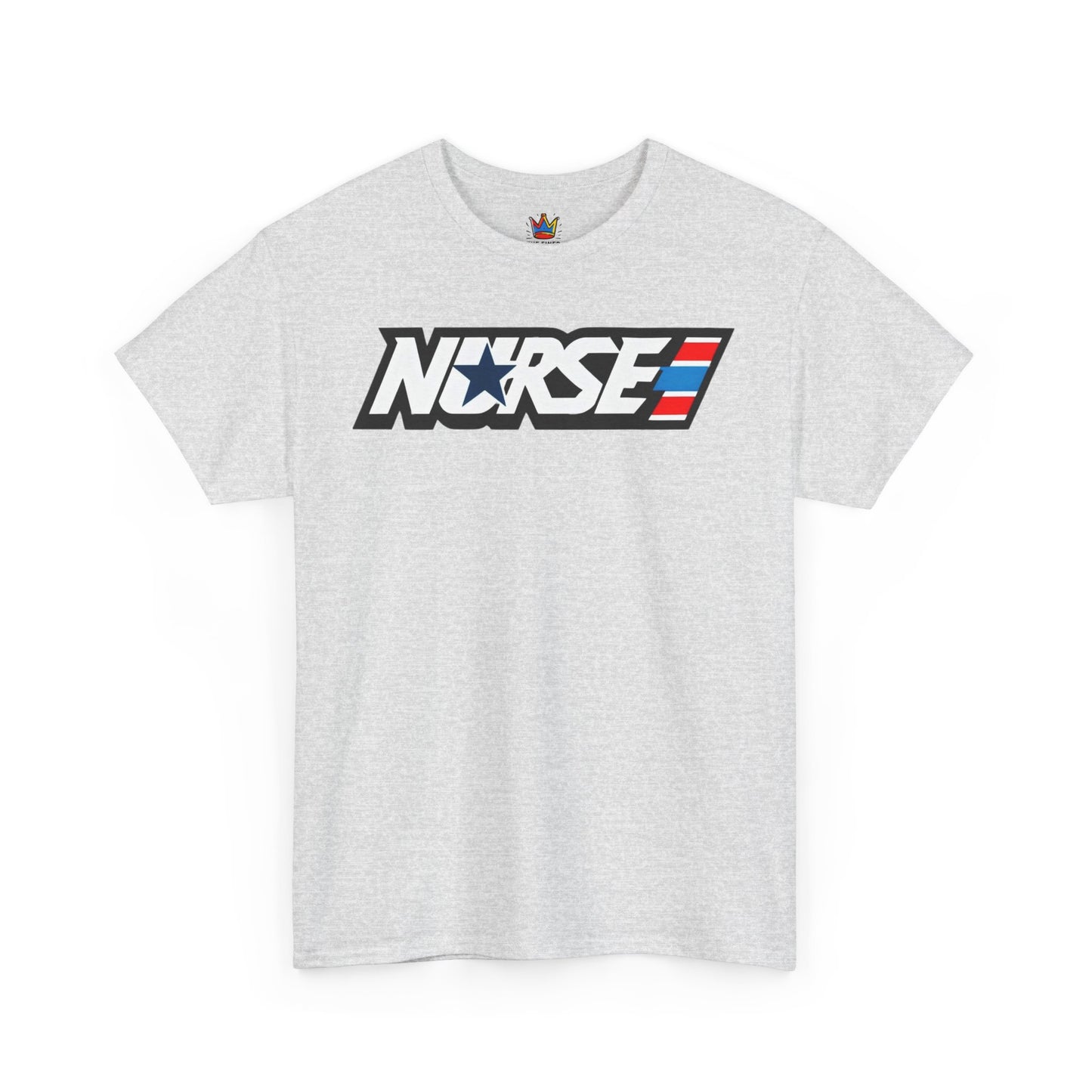 Nurse patriotic 80s themed Unisex Heavy Cotton Tee