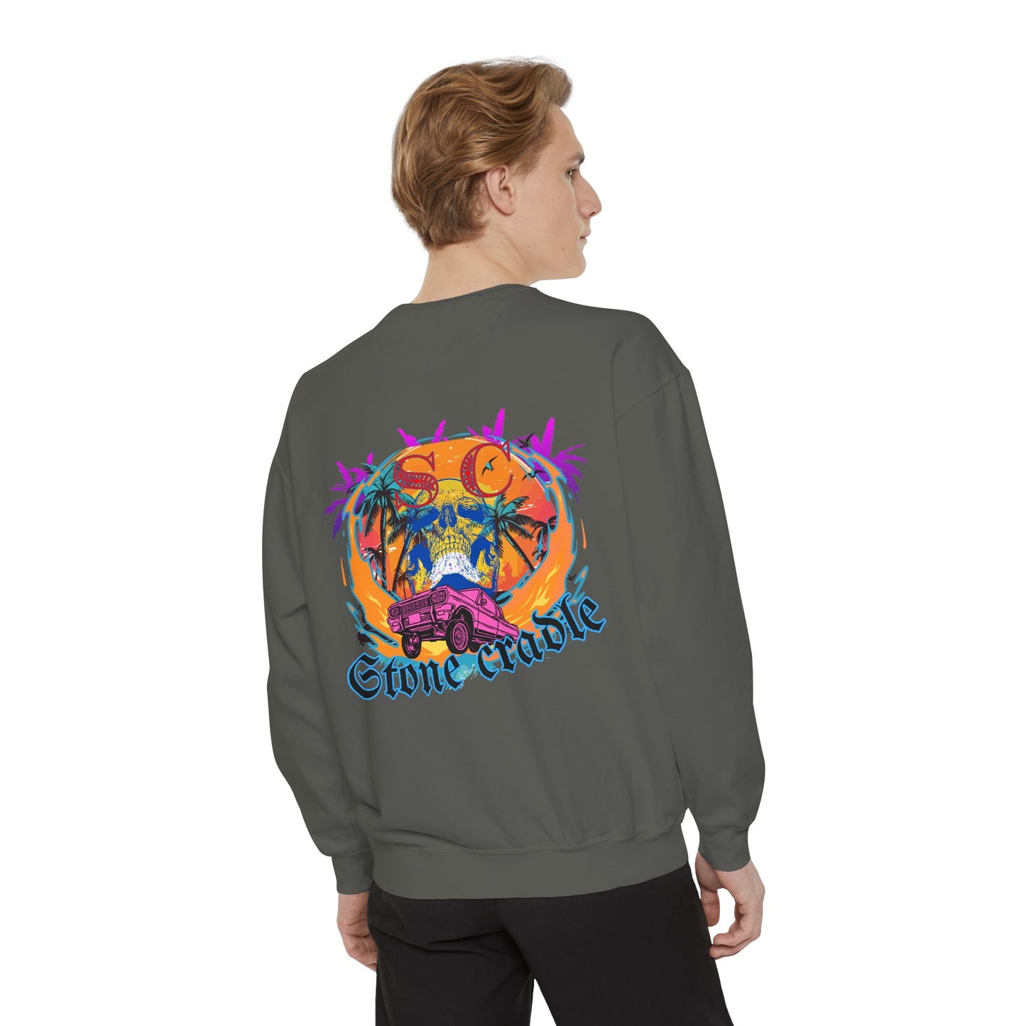 Unisex Garment-Dyed stone cradle sweat shirt