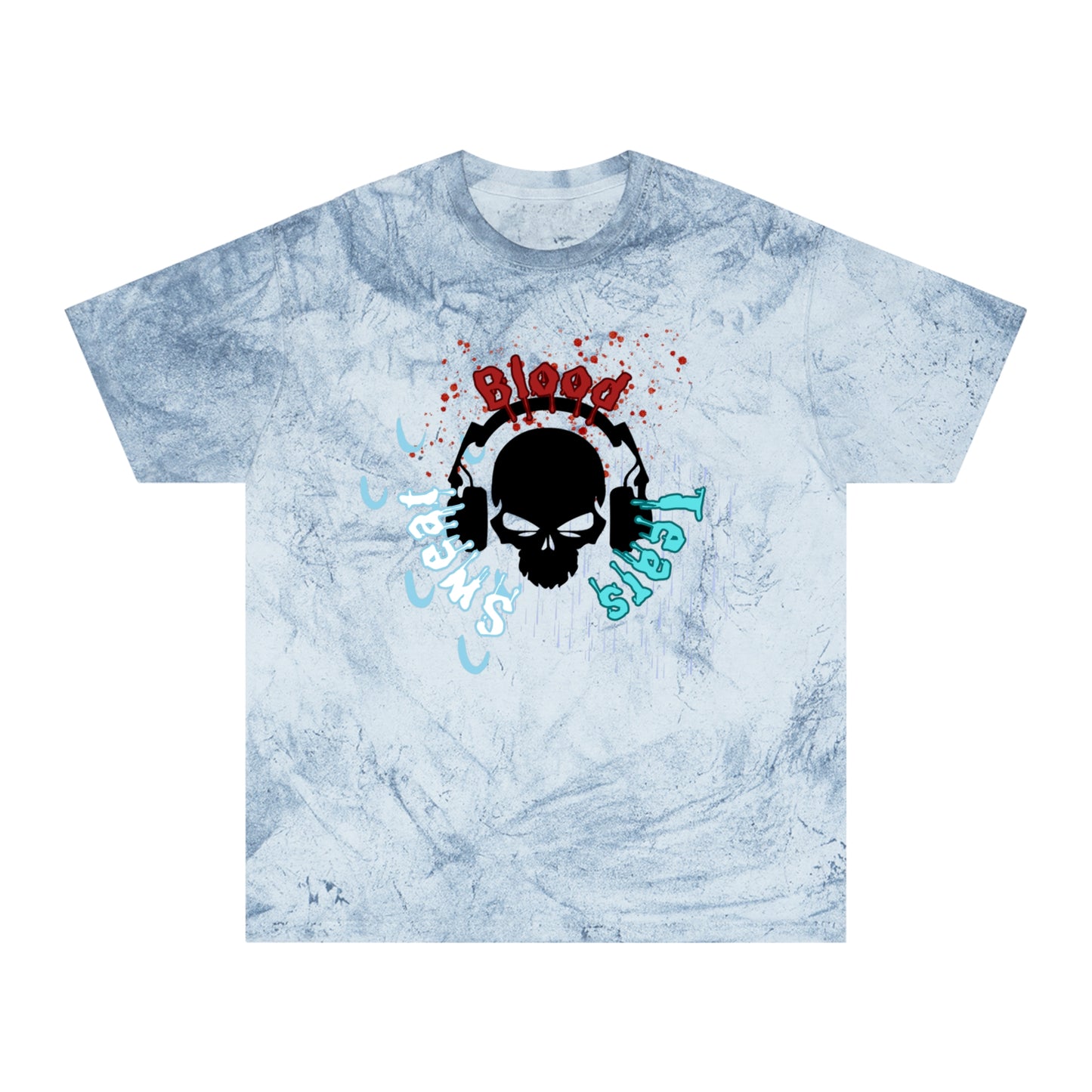 Blood sweat and tears skull Unisex Color Blast T-Shirt