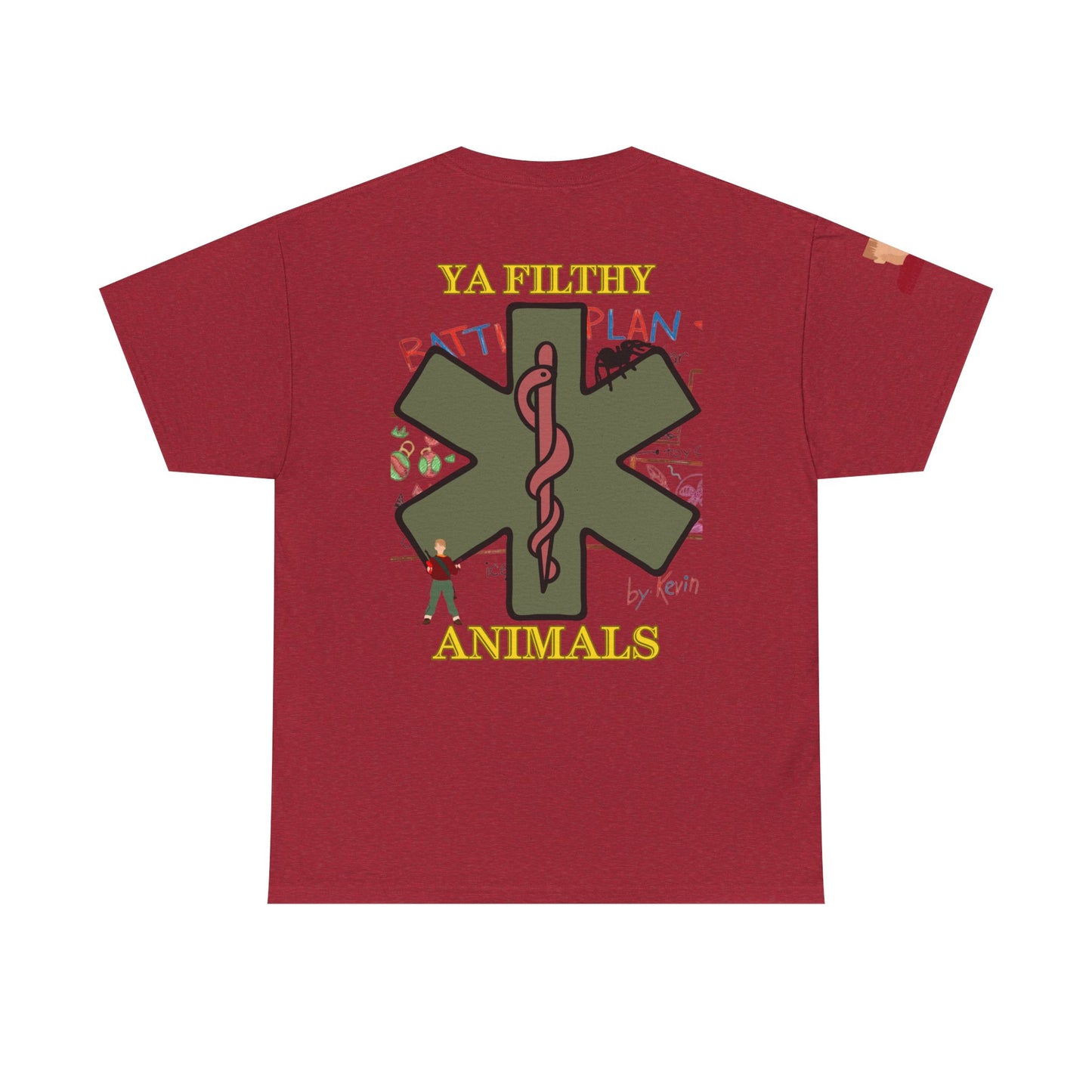 Home alone hospital edition Christmas Unisex Heavy Cotton Tee