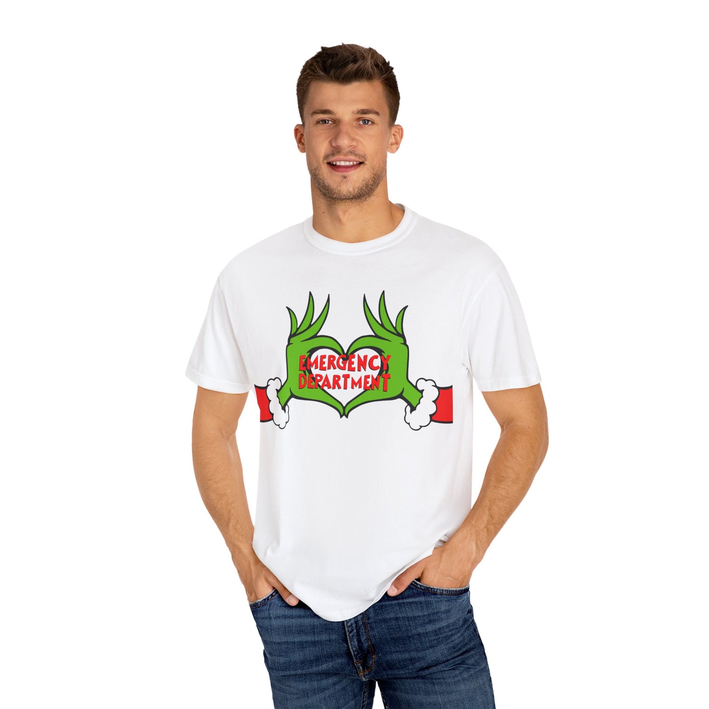Grinch Emergency Department T-shirt, Christmas EMS Tee, Funny Nurse Doctor Shirt, Holiday Medical Gift, Hospital Staff Apparel