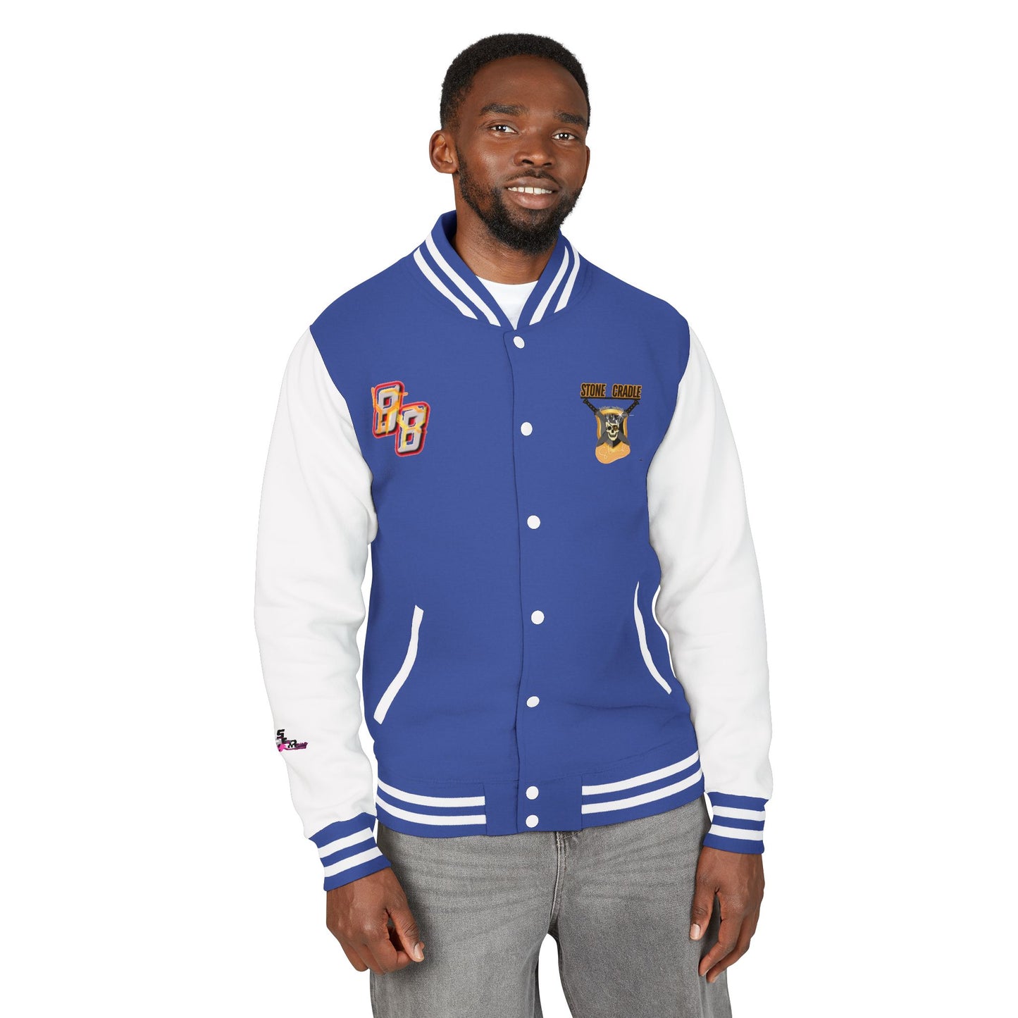 Unisex Heavyweight Letterman Jacket (Stone Cradle)