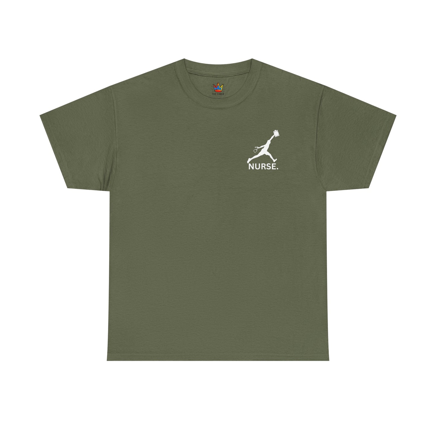 Jumpman Nurse T-Shirt Bold Multicolor Athletic Nurse Shirt, Unisex Heavy Cotton Tee, Nursing Graduation Gift, RN Nursing Staff Shirt