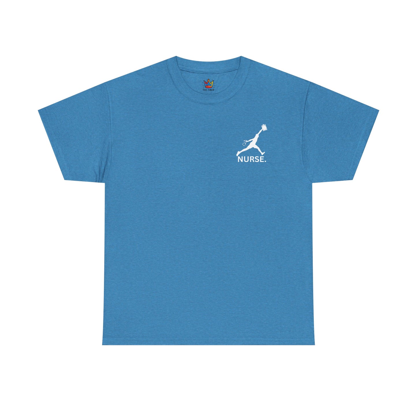 Jumpman Nurse T-Shirt Bold Multicolor Athletic Nurse Shirt, Unisex Heavy Cotton Tee, Nursing Graduation Gift, RN Nursing Staff Shirt
