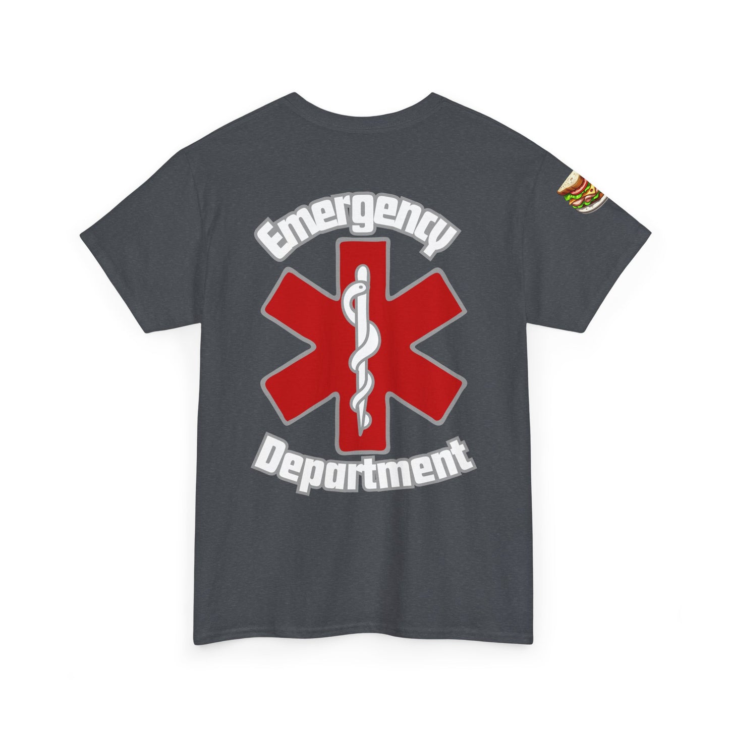 ER humor tee: Hi! Ask me about our turkey sandwiches
