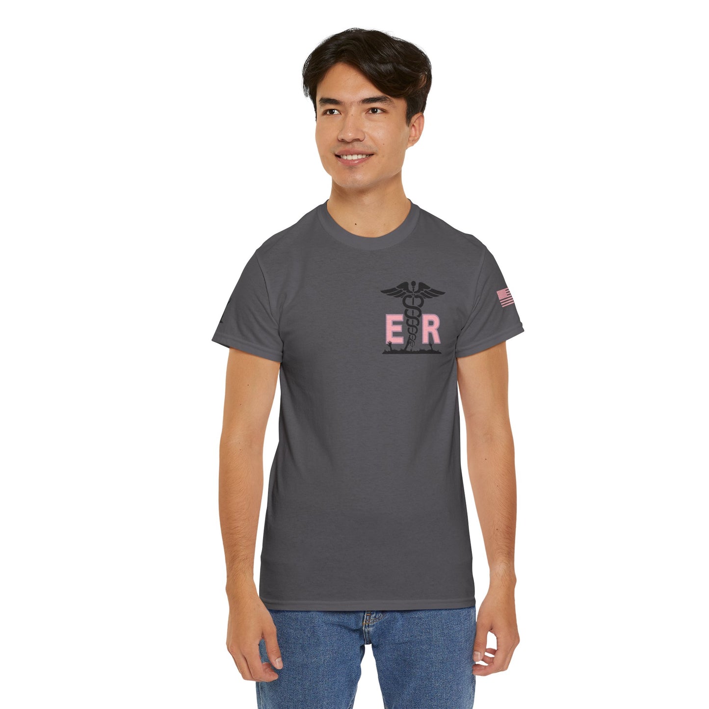 ER Halloween strawberry moon Night of the Living Dead t shirt Unisex Heavy Cotton Tee