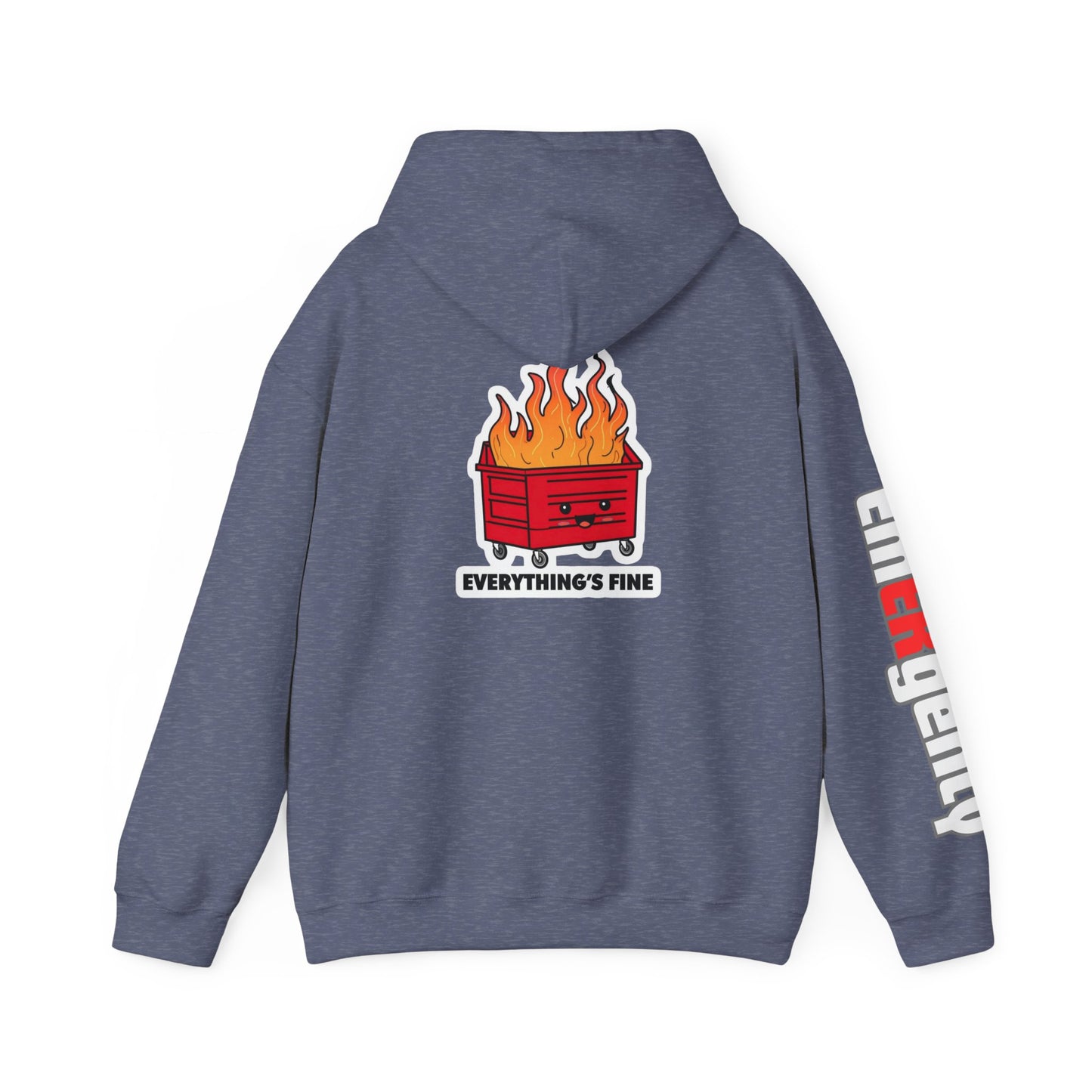 Emergency Department hoodie dumpster fire humor