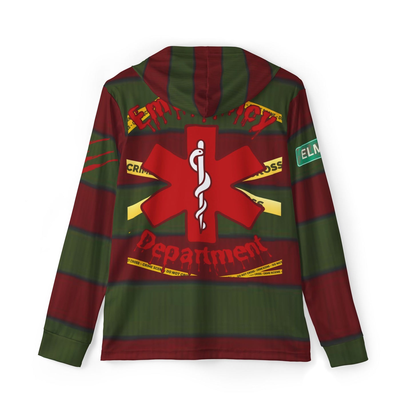Halloween in the ER Nightmare on my street Sports Warmup Hoodie (AOP)