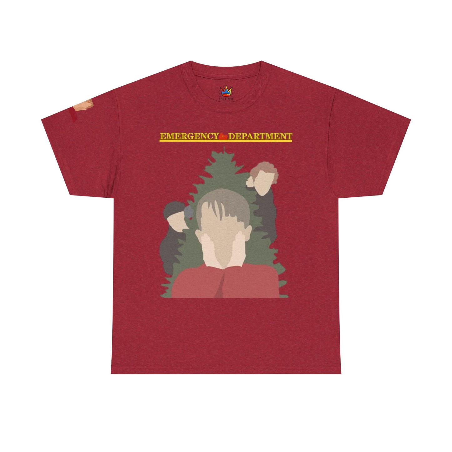 Home Alone in the ED Christmas themed Unisex Heavy Cotton Tee