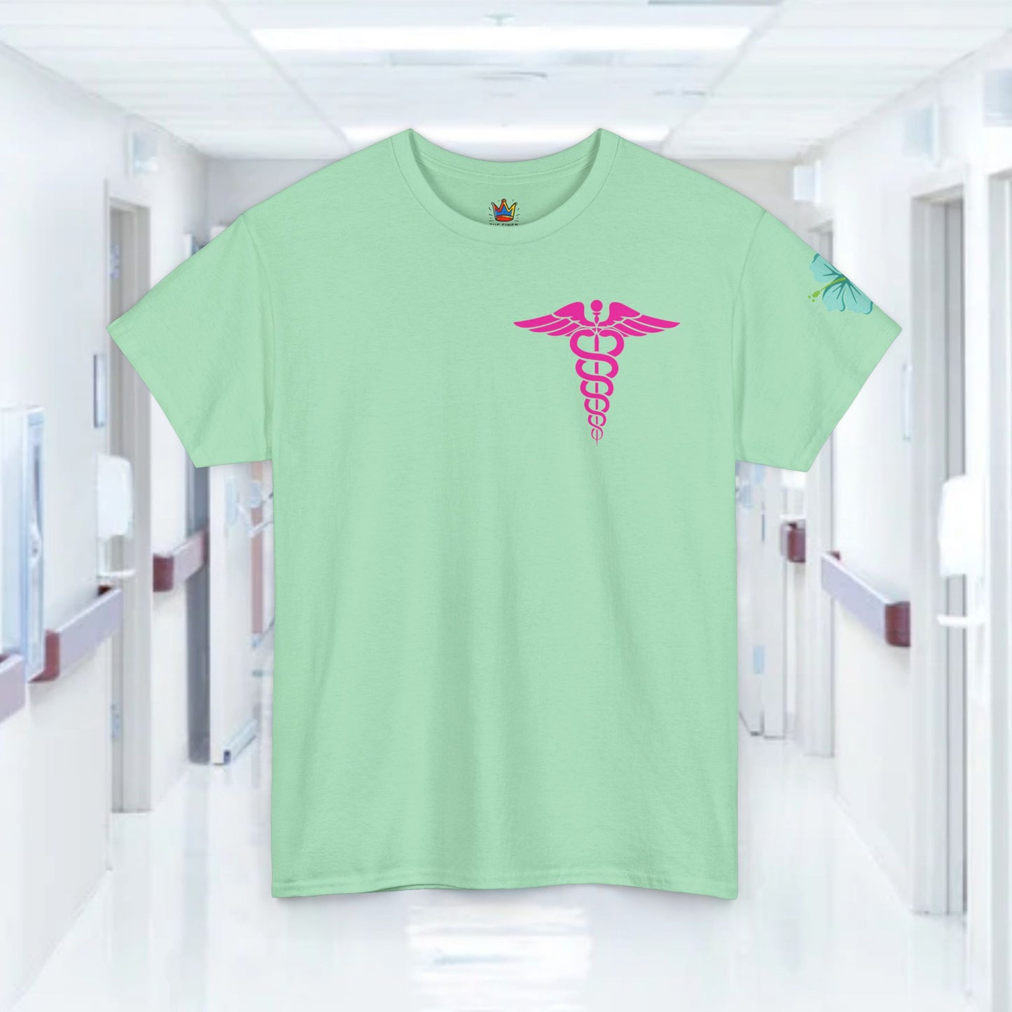 Copy of Summertime RN Hawaiian themed t shirt gift for nurses week floral RN shirt tropical themed RN healthcare worker gift t shirt