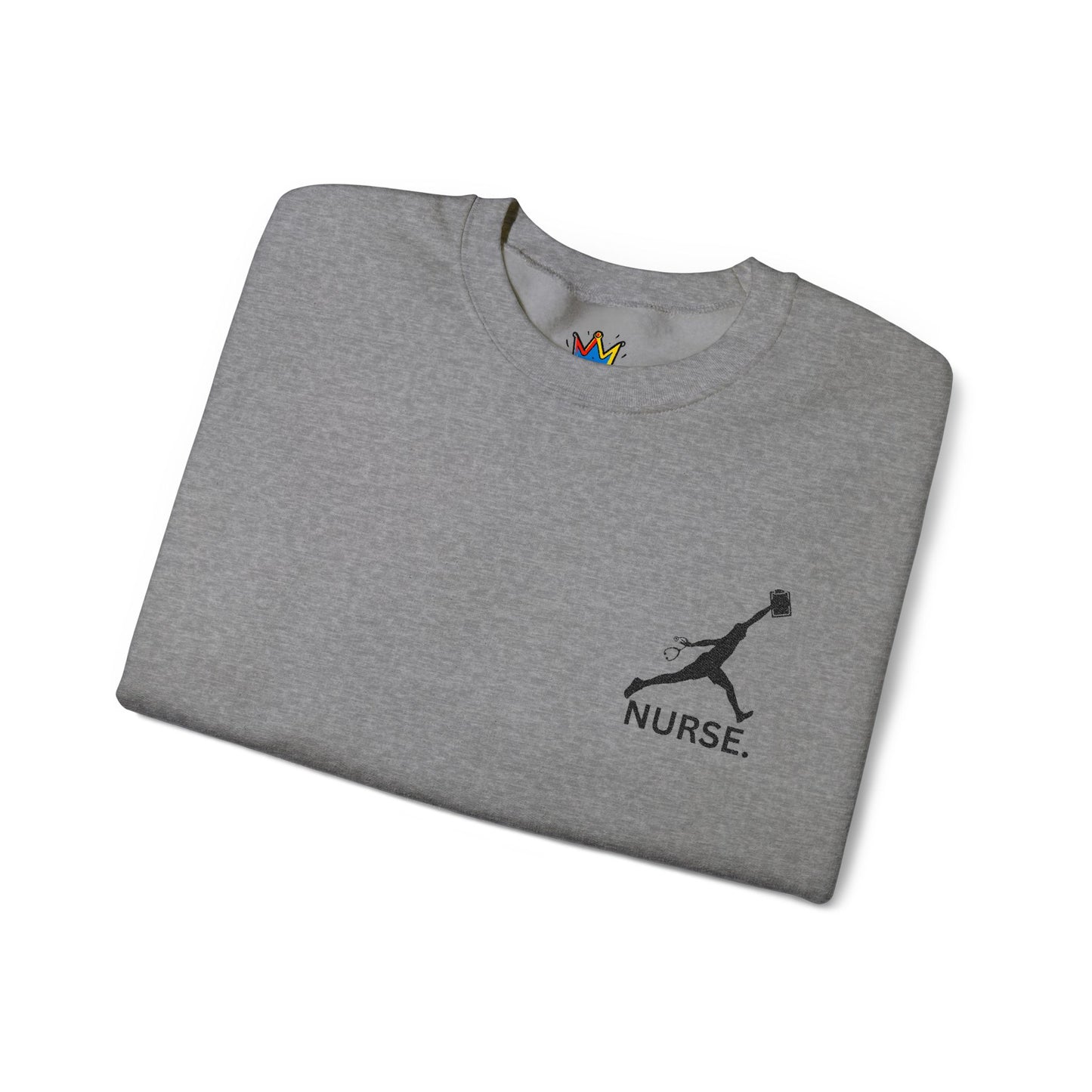 Jumpman nurse week gift embroidered Unisex Heavy Blend™ Crewneck Sweatshirt