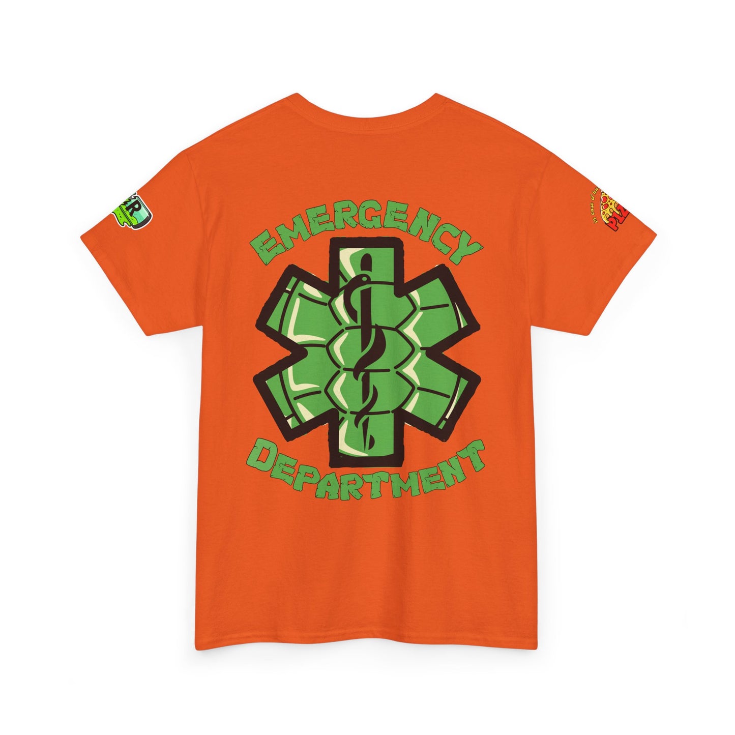 ER staff tee shirt nostalgic turtle power pizza time