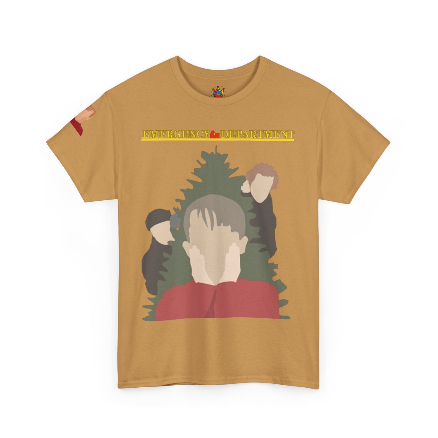 Home Alone in the ED Christmas themed Unisex Heavy Cotton Tee