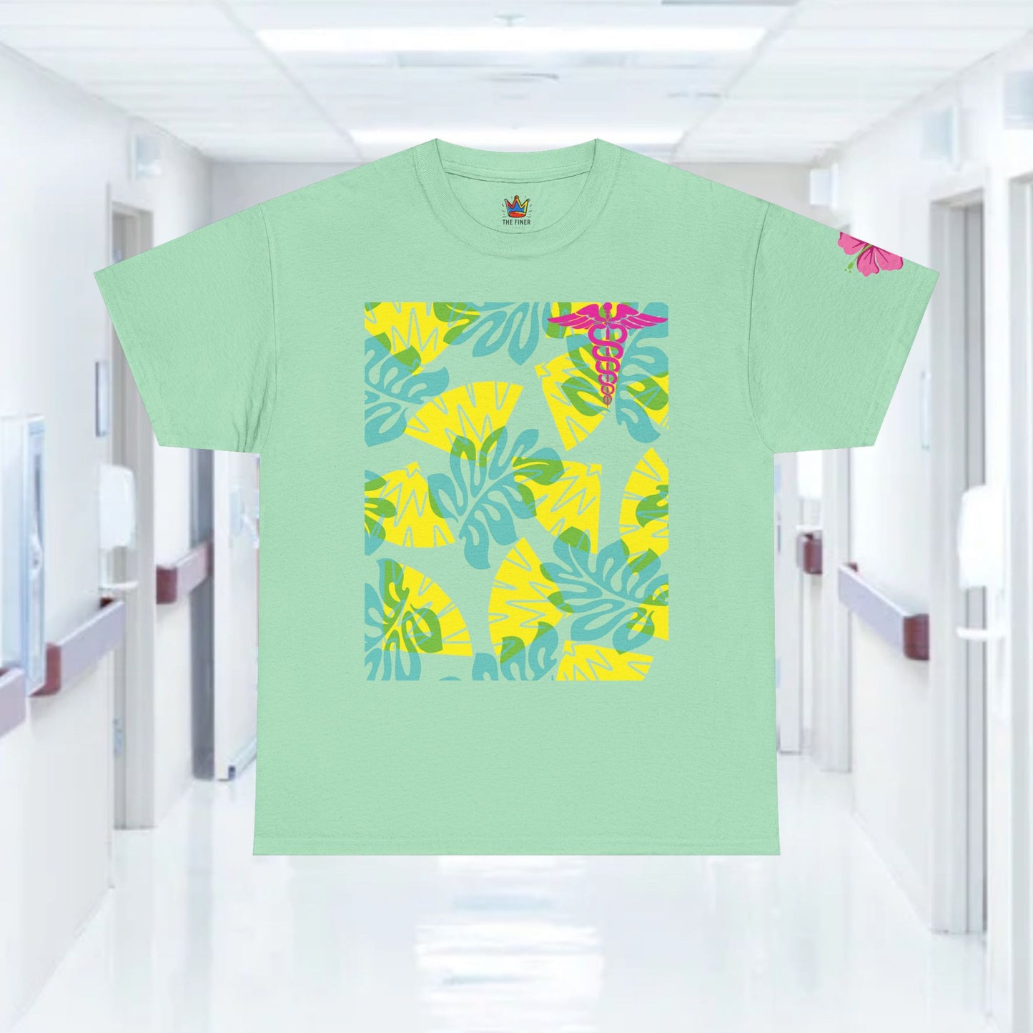 Summertime in the ER Hawaiian themed ED t shirt gift for nurses week floral ER shirt tropical themed er healthcare worker t shirt