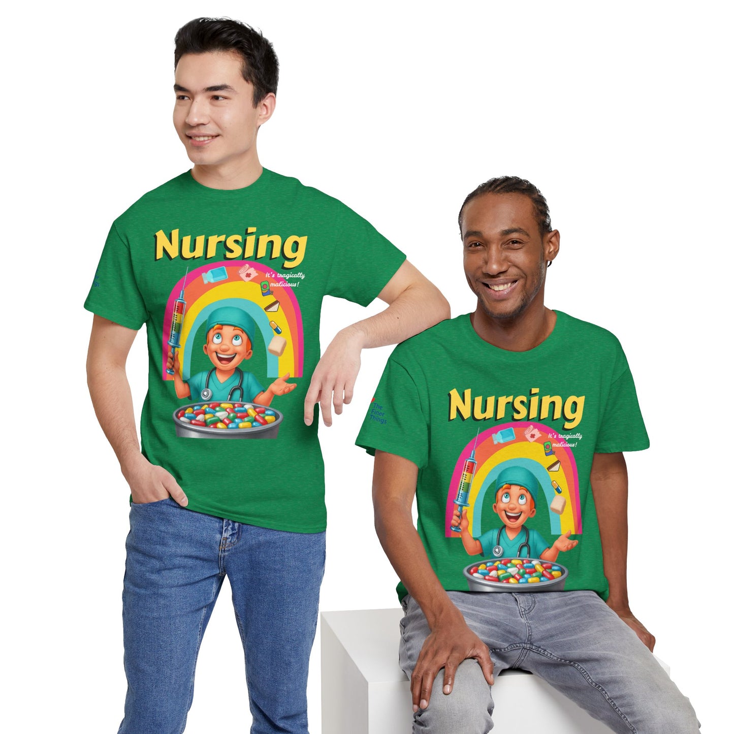 Nursing, it’s tragically malicious breakfast cereal tee Unisex Heavy Cotton Tee