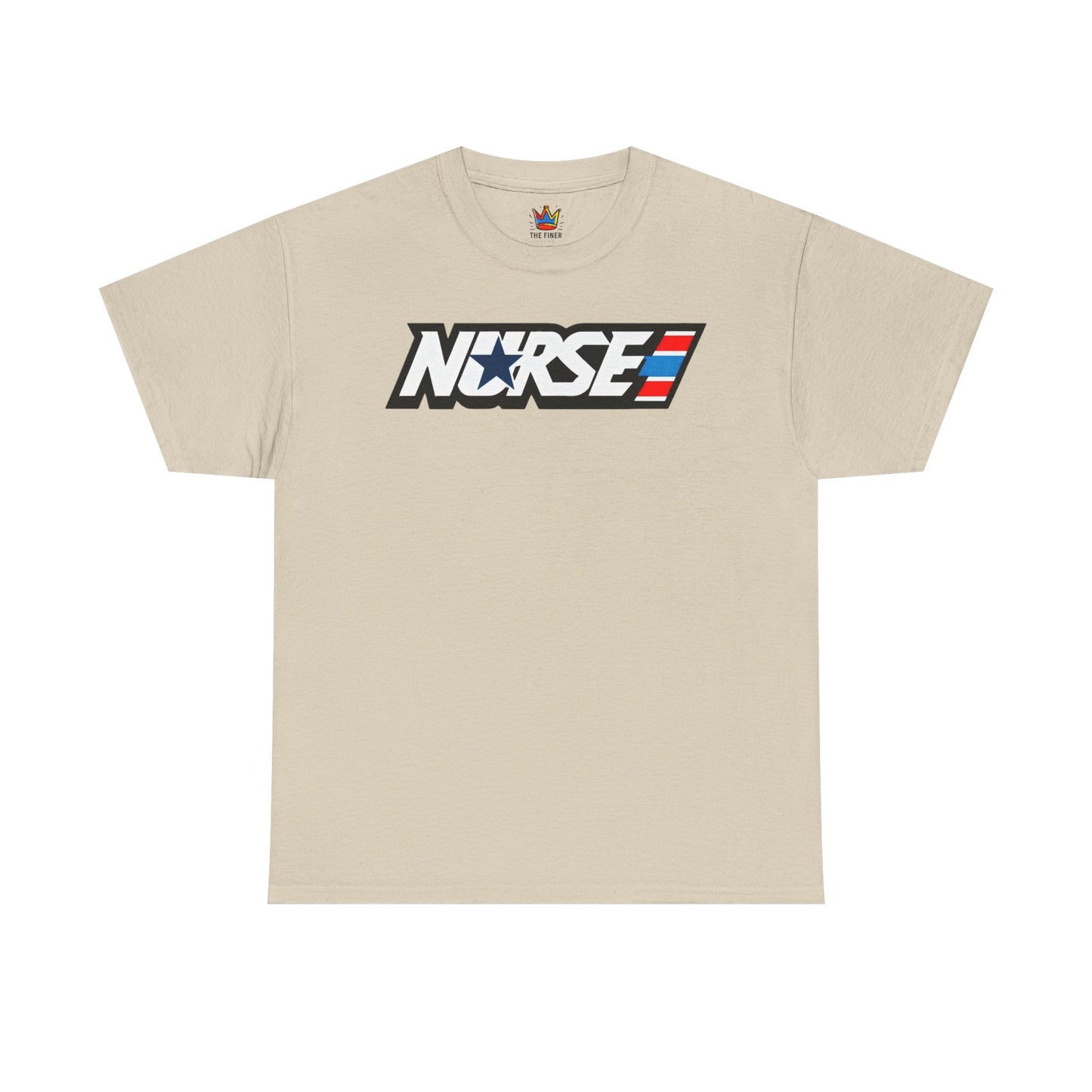 Nurse patriotic 80s themed Unisex Heavy Cotton Tee