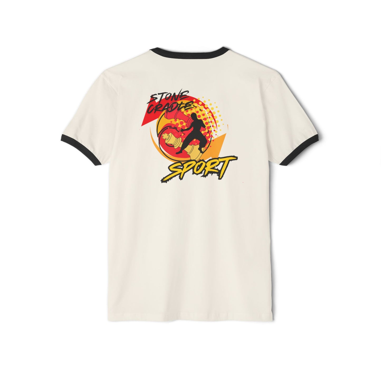 Unisex Cotton Ringer T-Shirt. stone cradle boxing