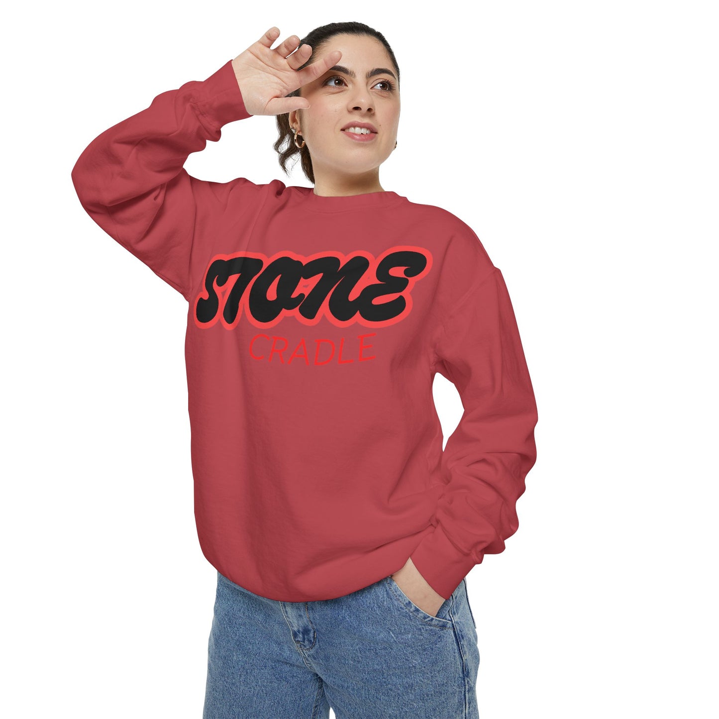 Unisex Garment-Dyed stone cradle sweat shirt